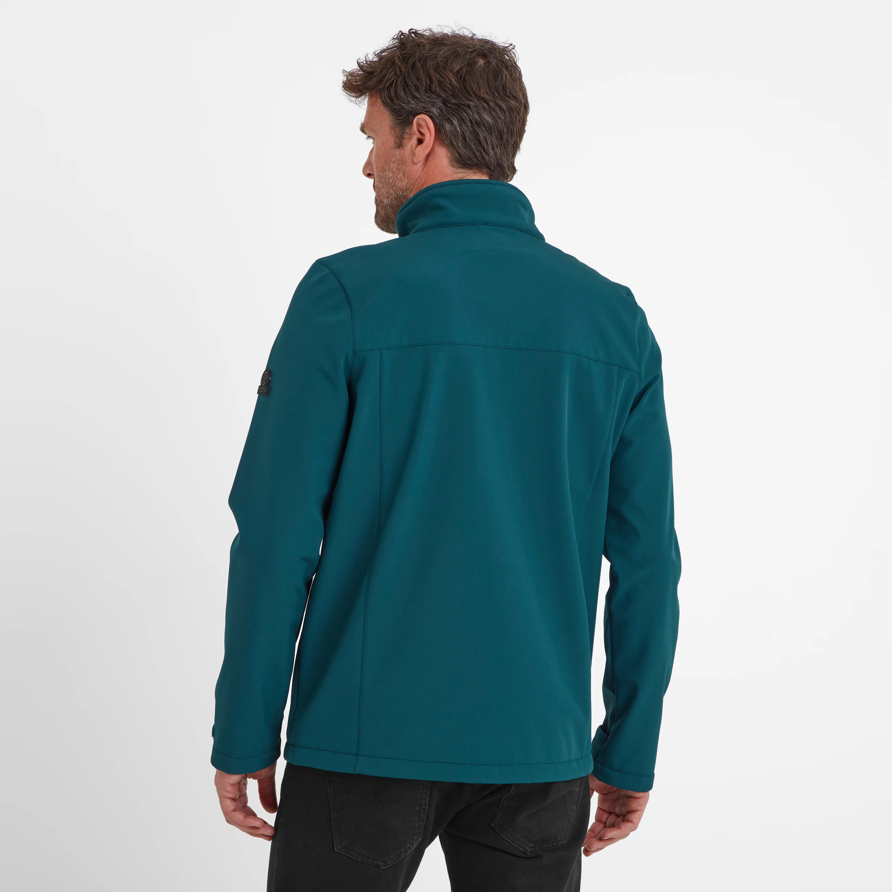 Feizor Mens Shower Resistant Softshell Jacket - Petrol Green - Image 4