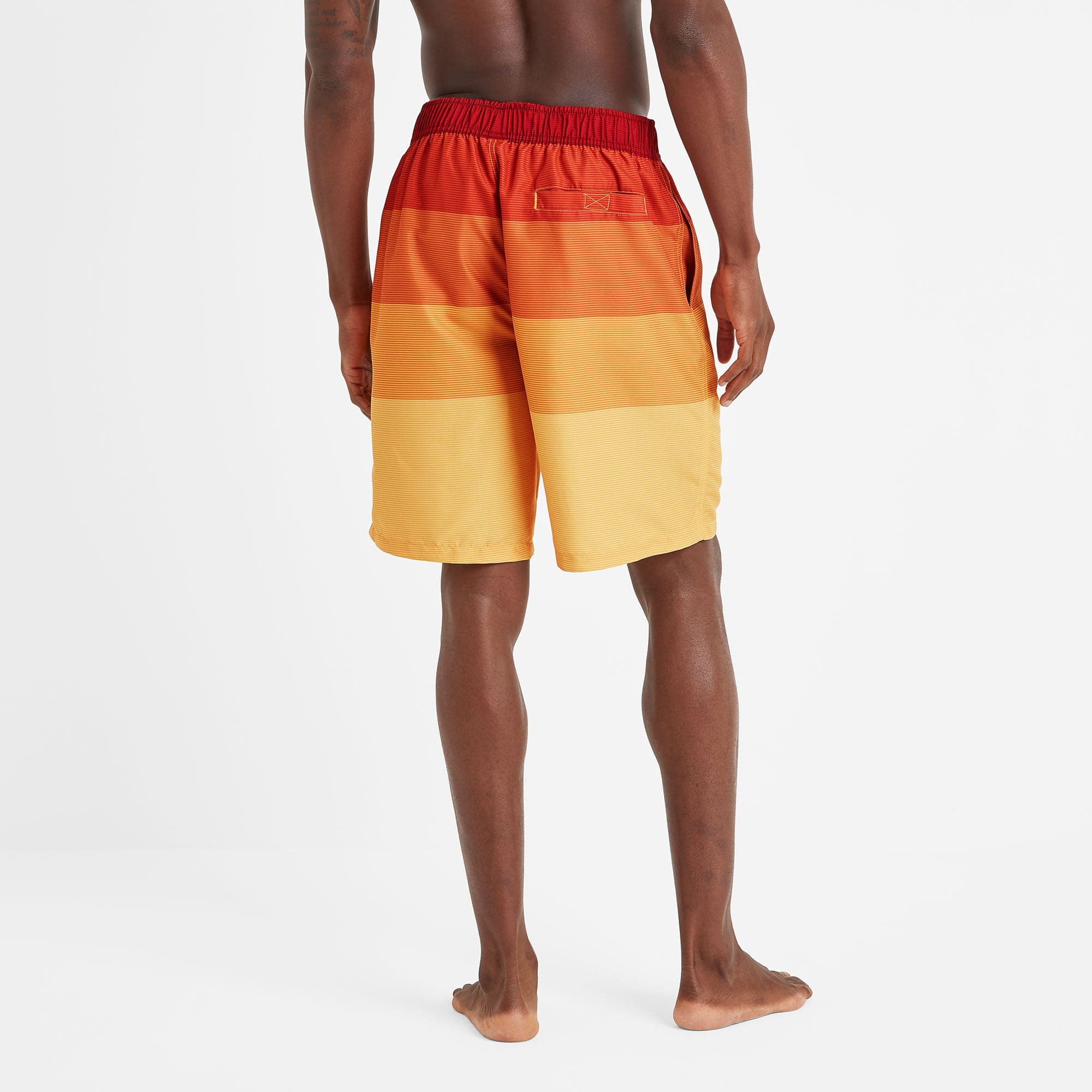 Felix Mens Swimshorts - Tangerine Stripe - Image 4