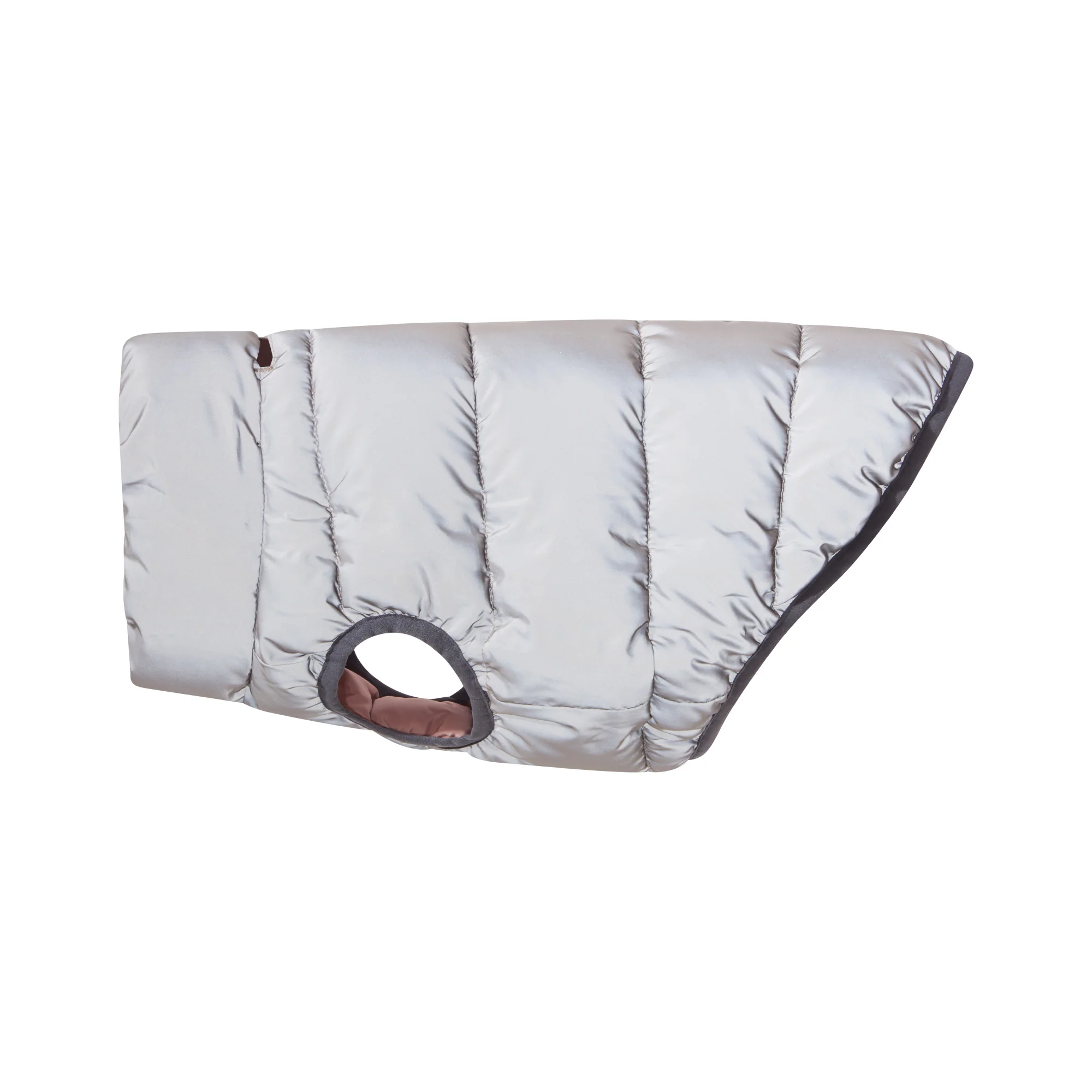 Fetch Padded Dog Coat XS - Faded Pink/Ice Grey/Washed Blue - Image 5