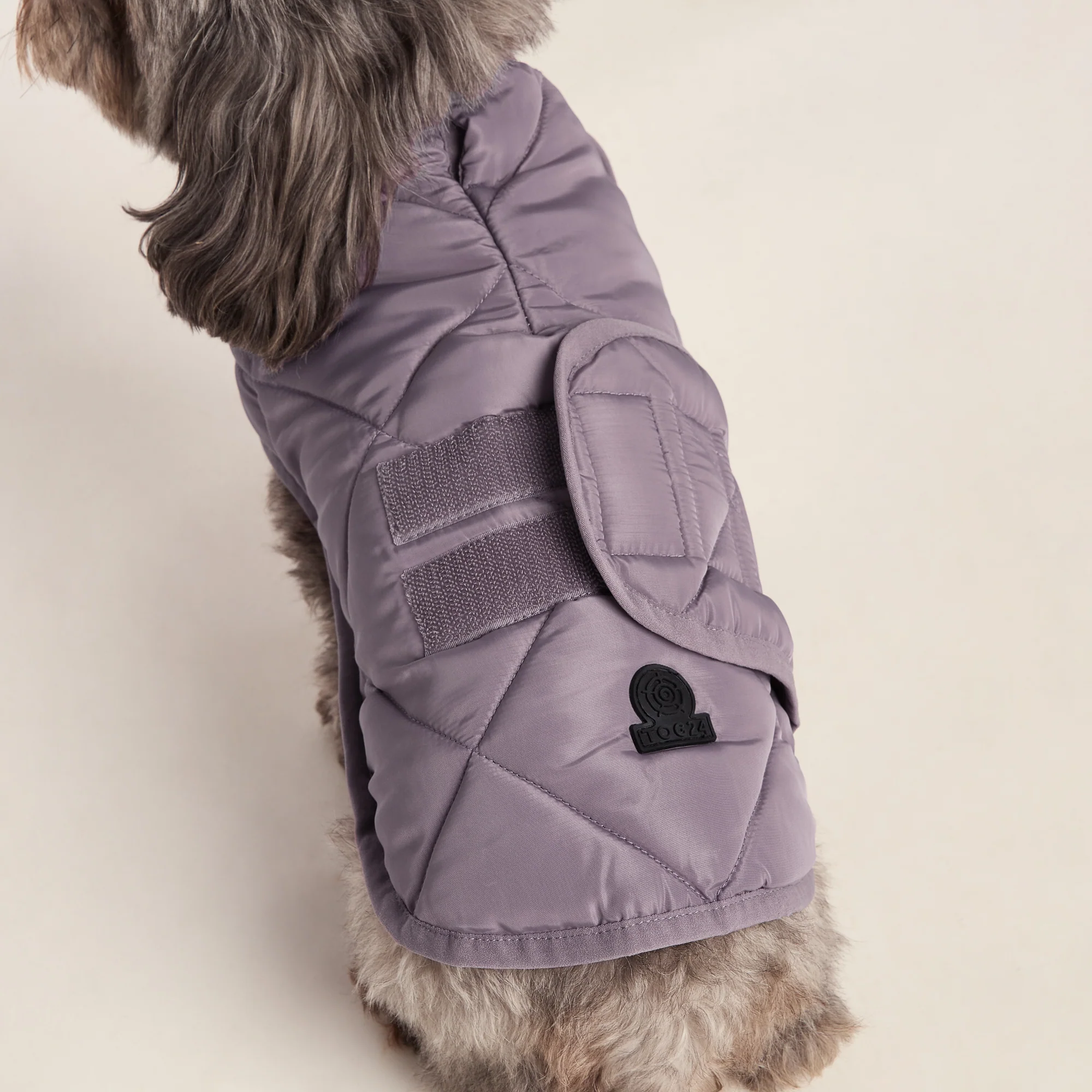Fido Padded Dog Coat XS - Dusky Lilac - Image 3