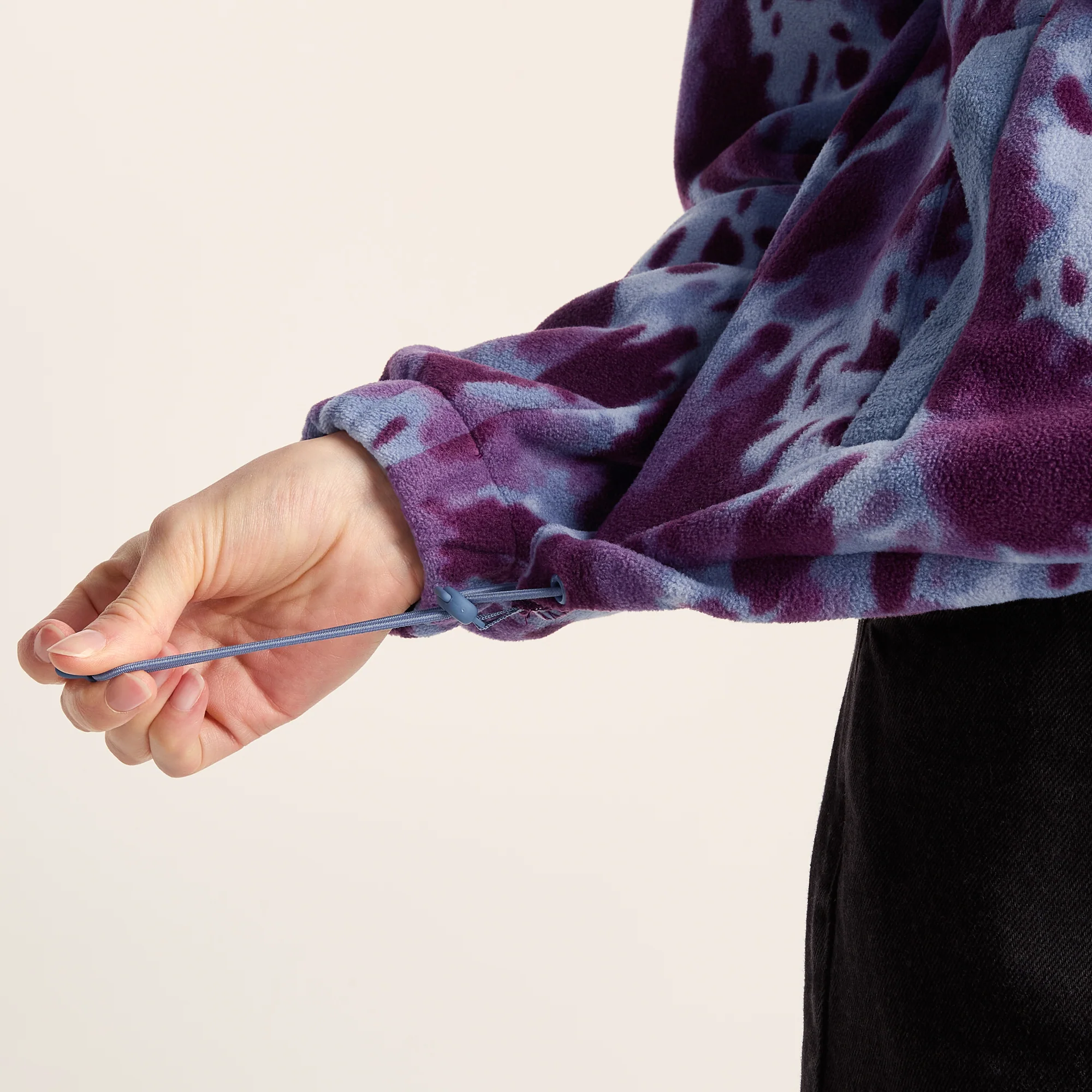 Firan Womens Relaxed Fit Microfleece Jacket - Smokey Blue Print - Image 6