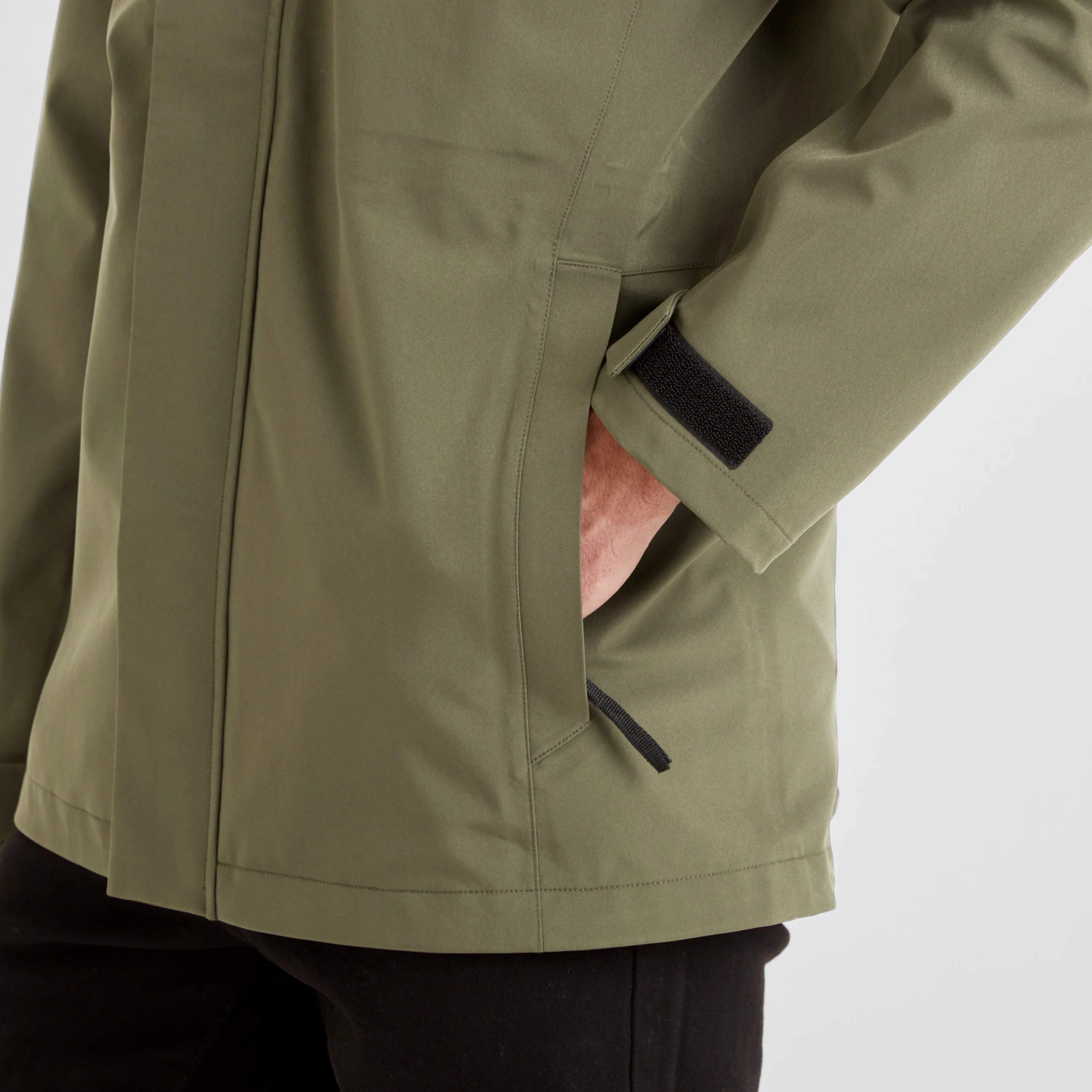 Flynn Mens Waterproof Jacket - Moss Green - Image 9