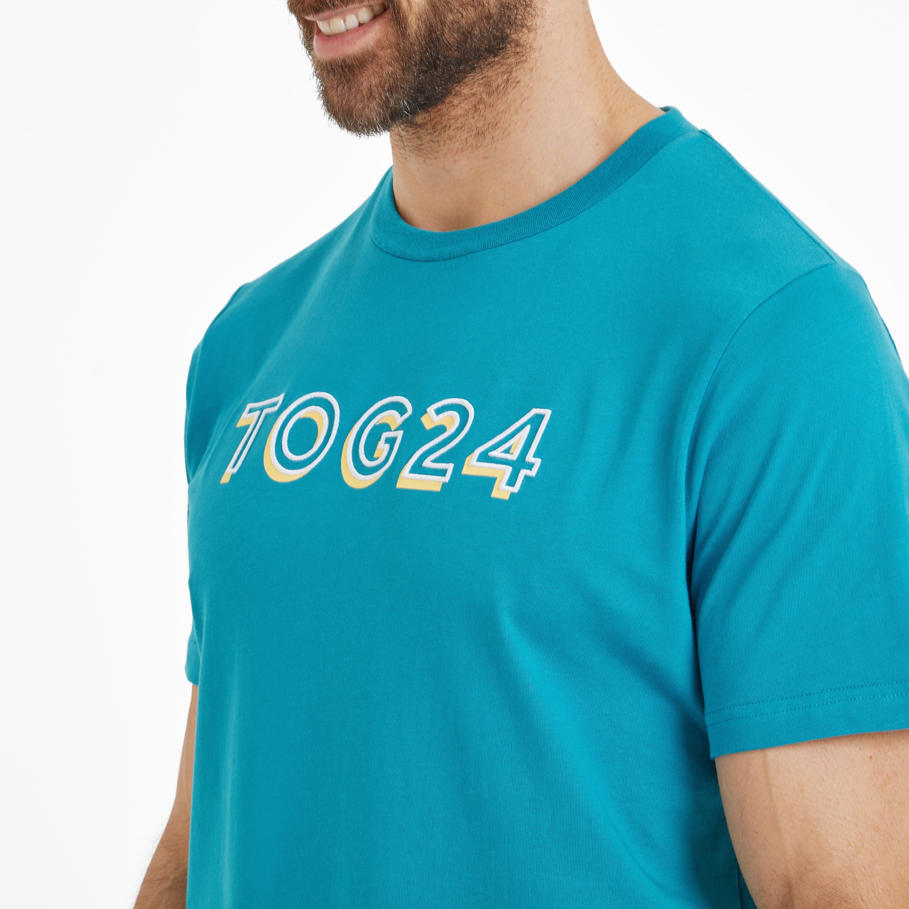 Foran Mens 100% Cotton Supersoft T-Shirt - Mosaic Blue - Image 5