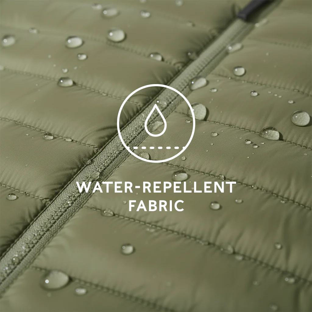 Gibson Mens Insulated Padded Jacket - Khaki - Image 5