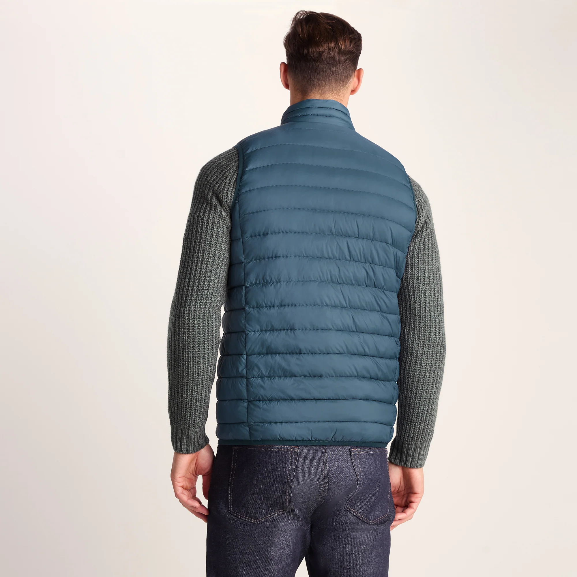 Gibson Mens Insulated Padded Gilet - Lagoon Blue - Image 4