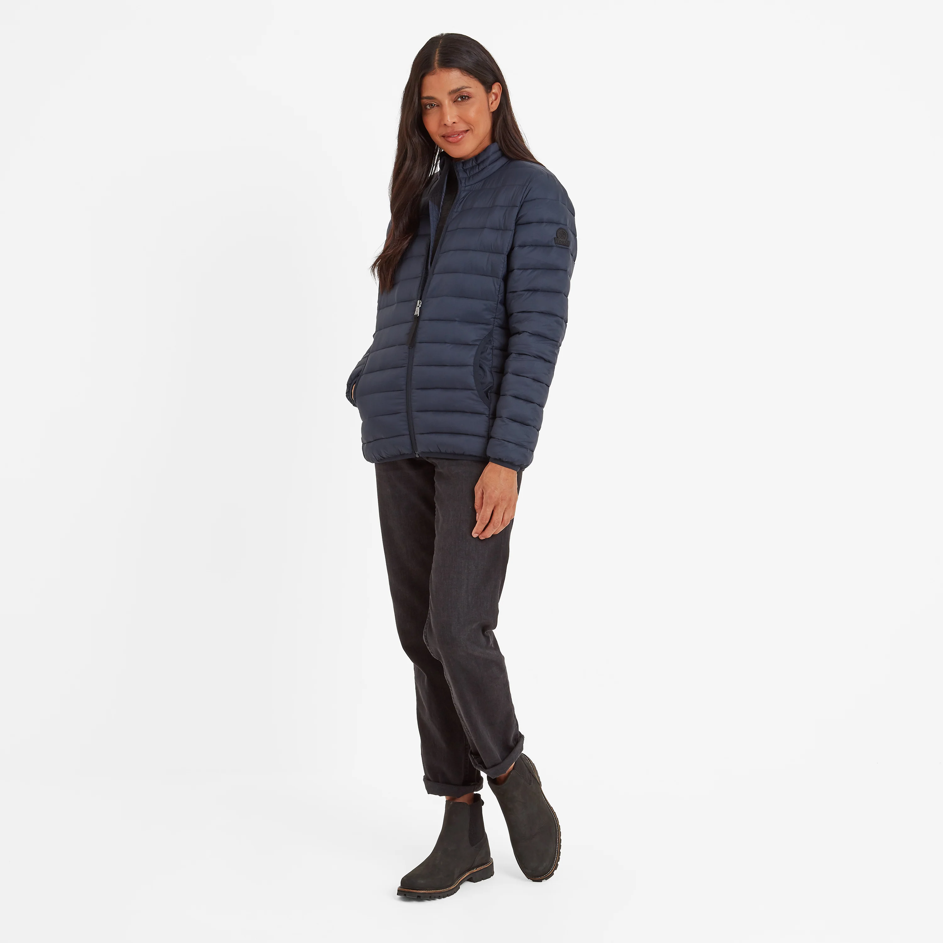 Gibson Womens Insulated Padded Jacket - Dark Indigo - Image 2