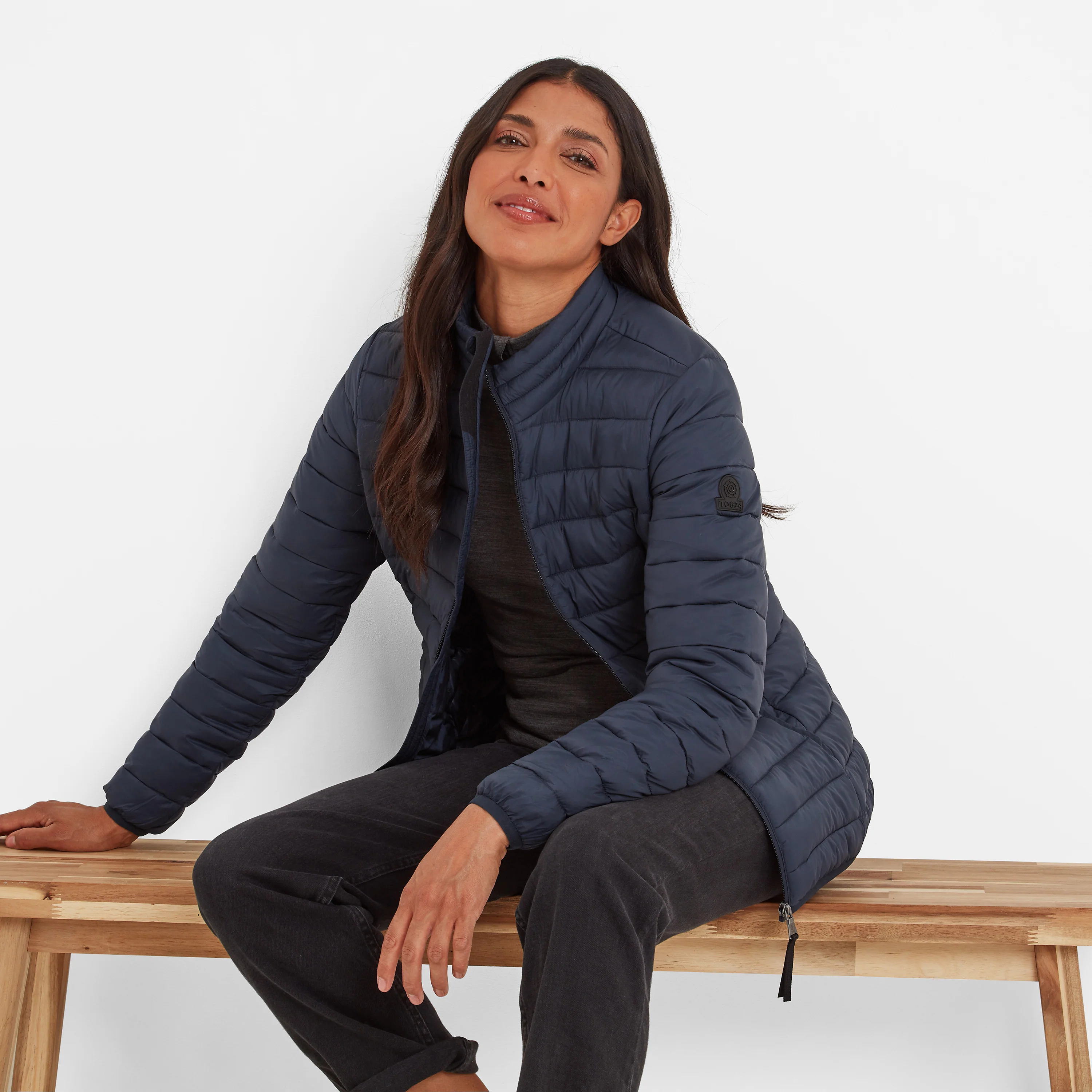 Gibson Womens Insulated Padded Jacket - Dark Indigo - Image 4