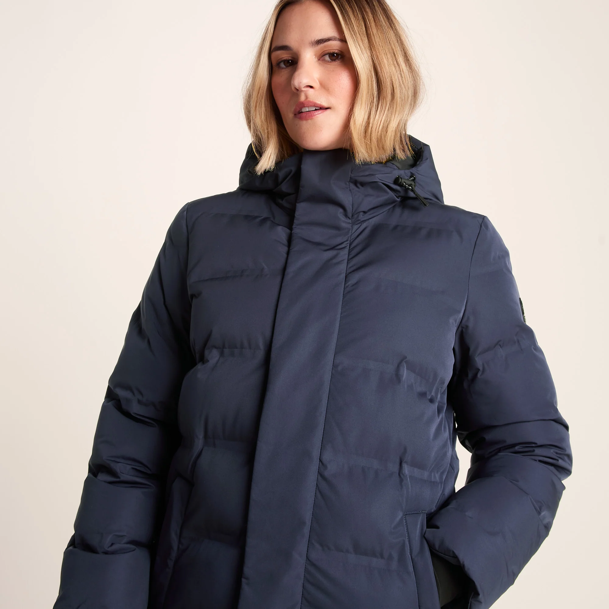 Glaston Womens Shower Resistant Insulated Parka - Dark Indigo - Image 2