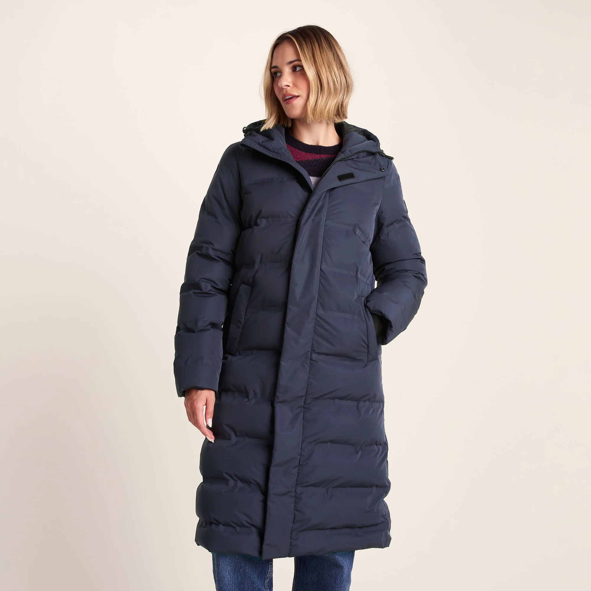 Glaston Womens Shower Resistant Insulated Parka - Dark Indigo - Image 4