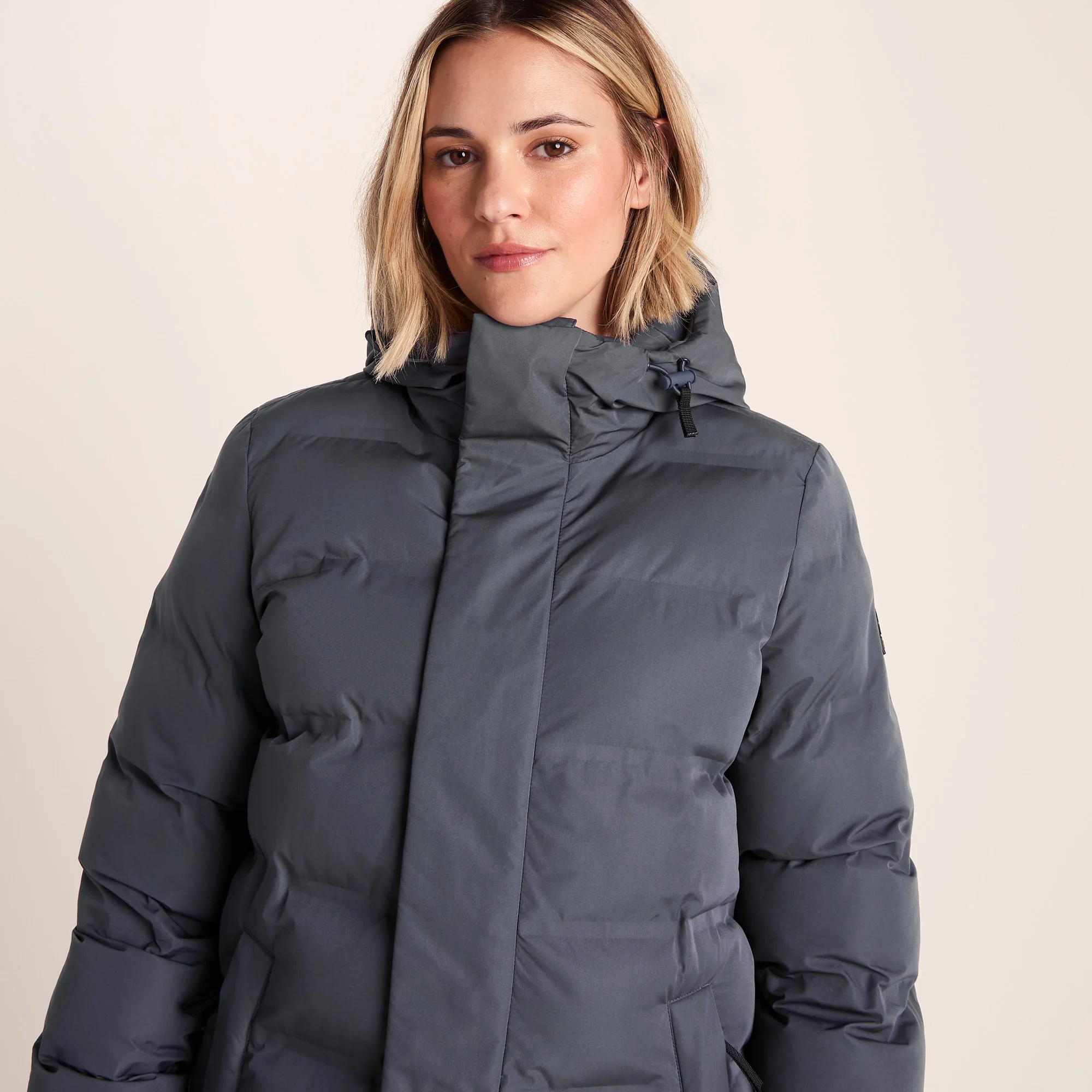 Glaston Womens Shower Resistant Insulated Parka - Washed Blue - Image 3
