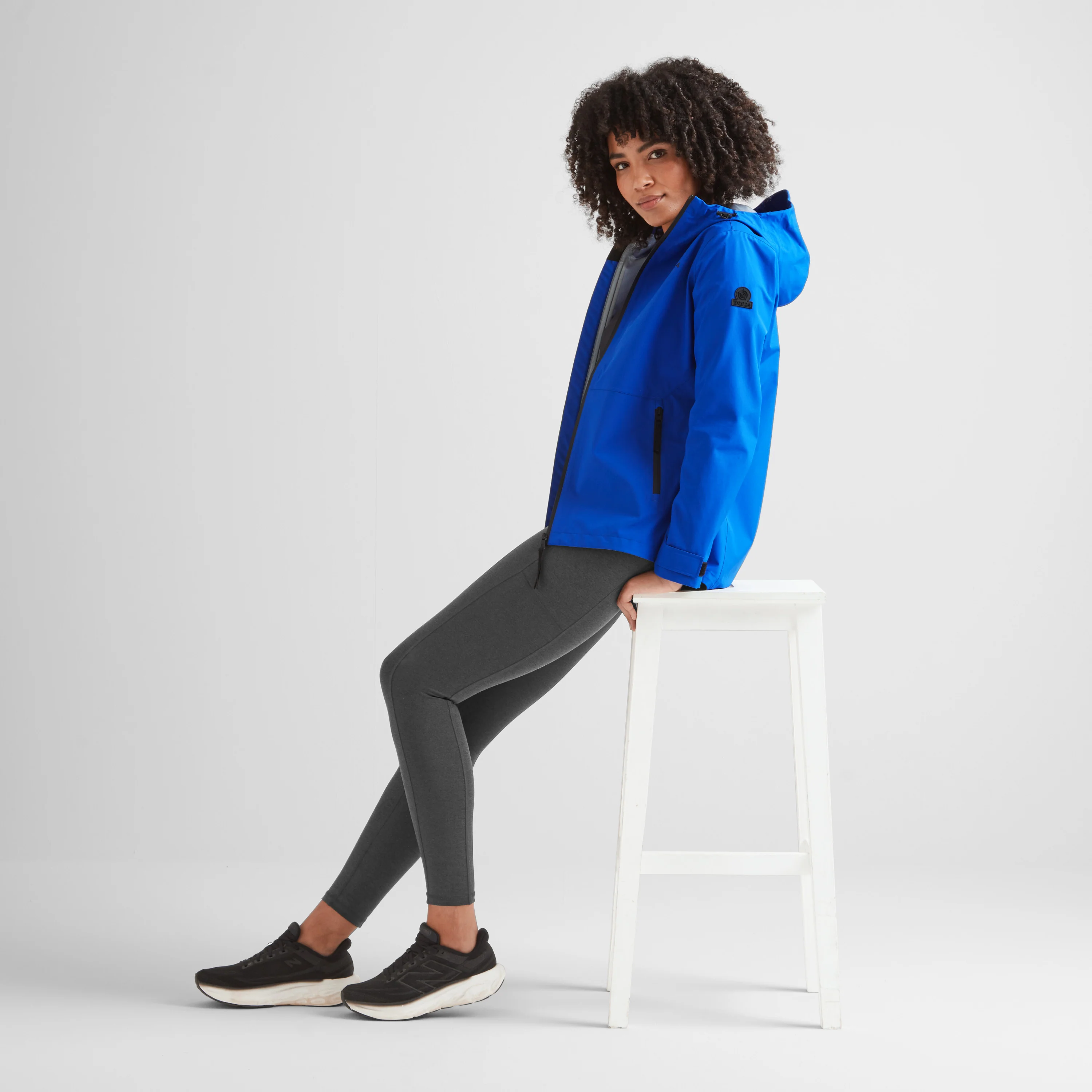 Glyder Womens Performance Waterproof Jacket - Ultra-Marine Blue - Image 10