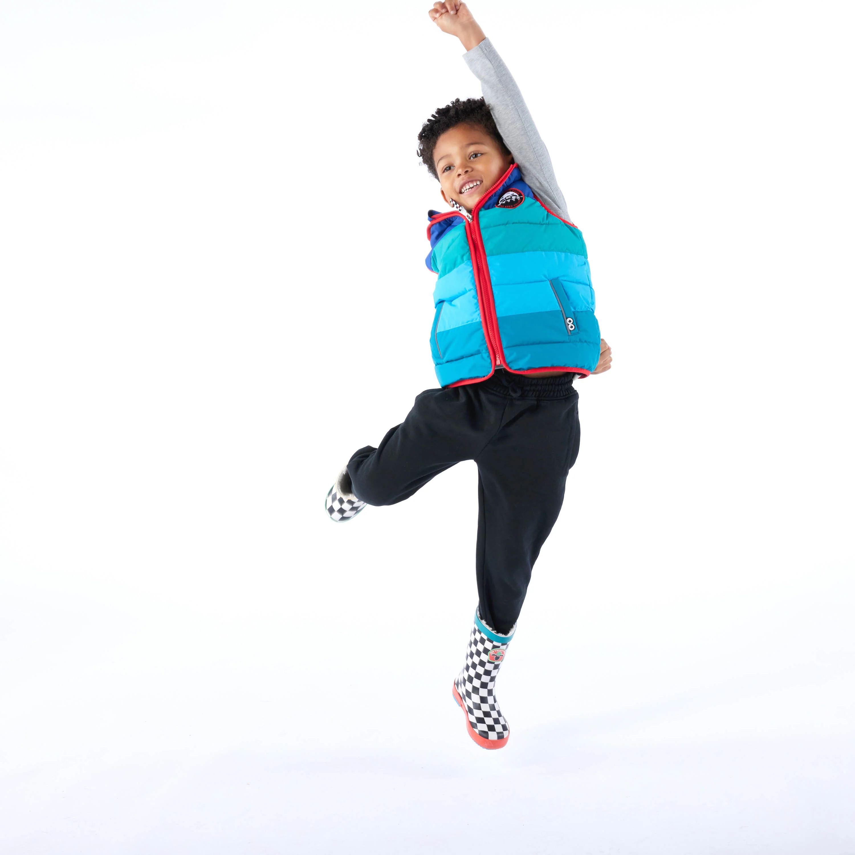 Gotland Kids Shaun the Sheep Gilet - Space Blue - Image 5