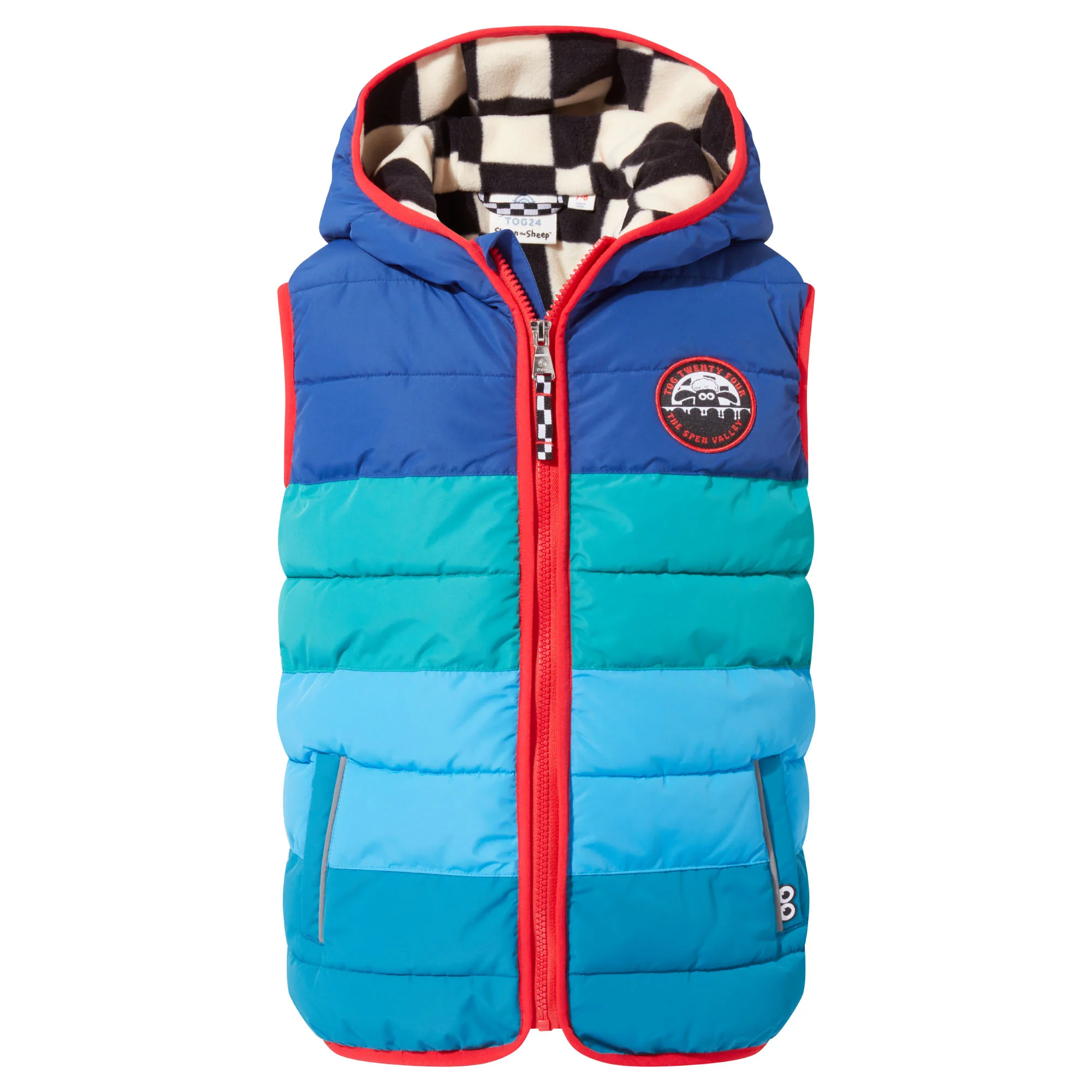 Gotland Kids Shaun the Sheep Gilet - Space Blue - Image 7