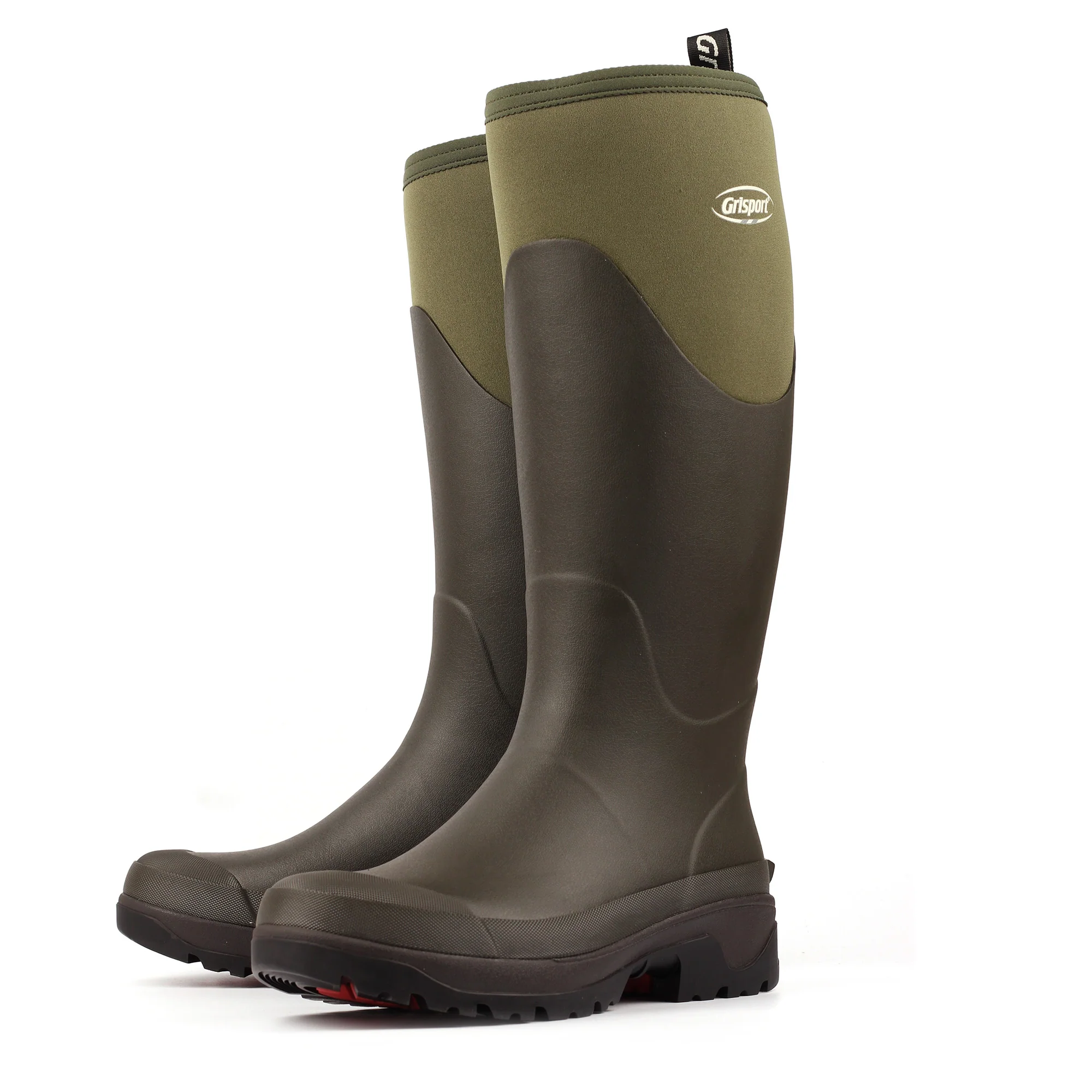 Grisport Mudmaster Premium Unisex Neoprene Wellington - Green - Image 4