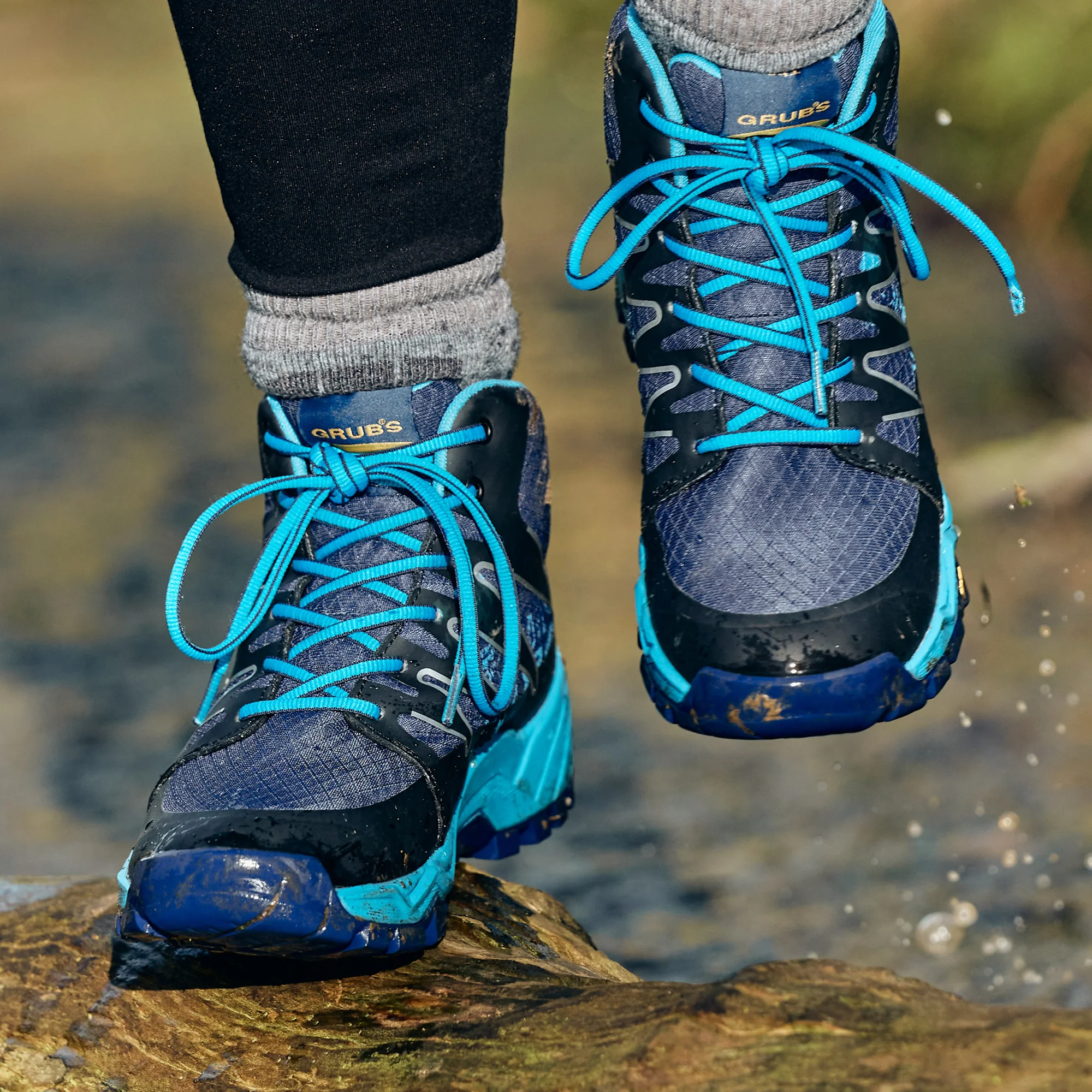Grubs Boots Explore Unisex Walking Boots - Blue - Image 2