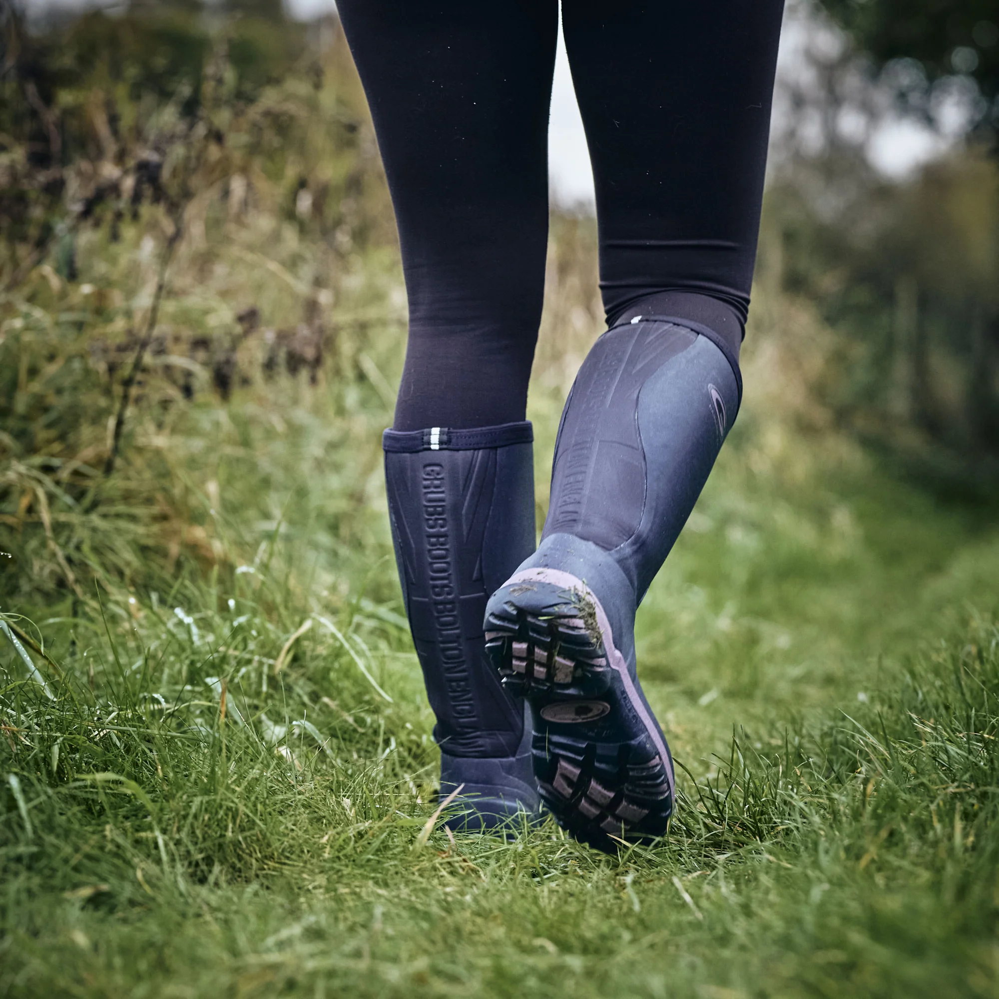Grubs Boots Rainline Wellies Womens - Purple - Image 3