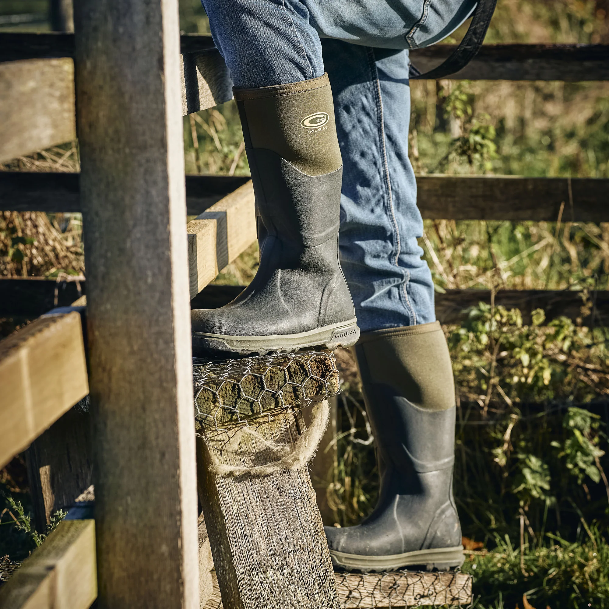 Grubs Boots Tayline Wellies Mens - Green - Image 3