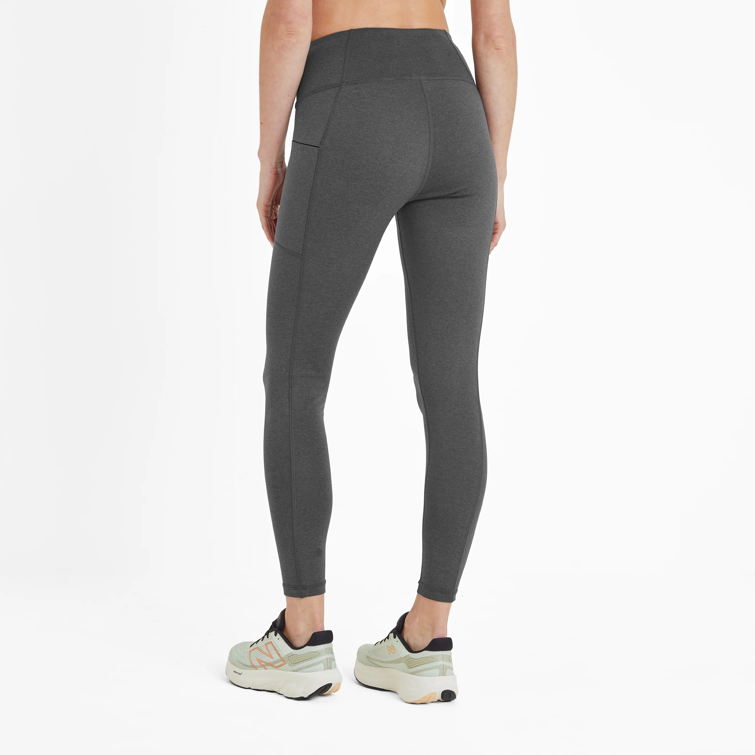 Haller Womens Performance Leggings - Dark Grey Marl - Image 4