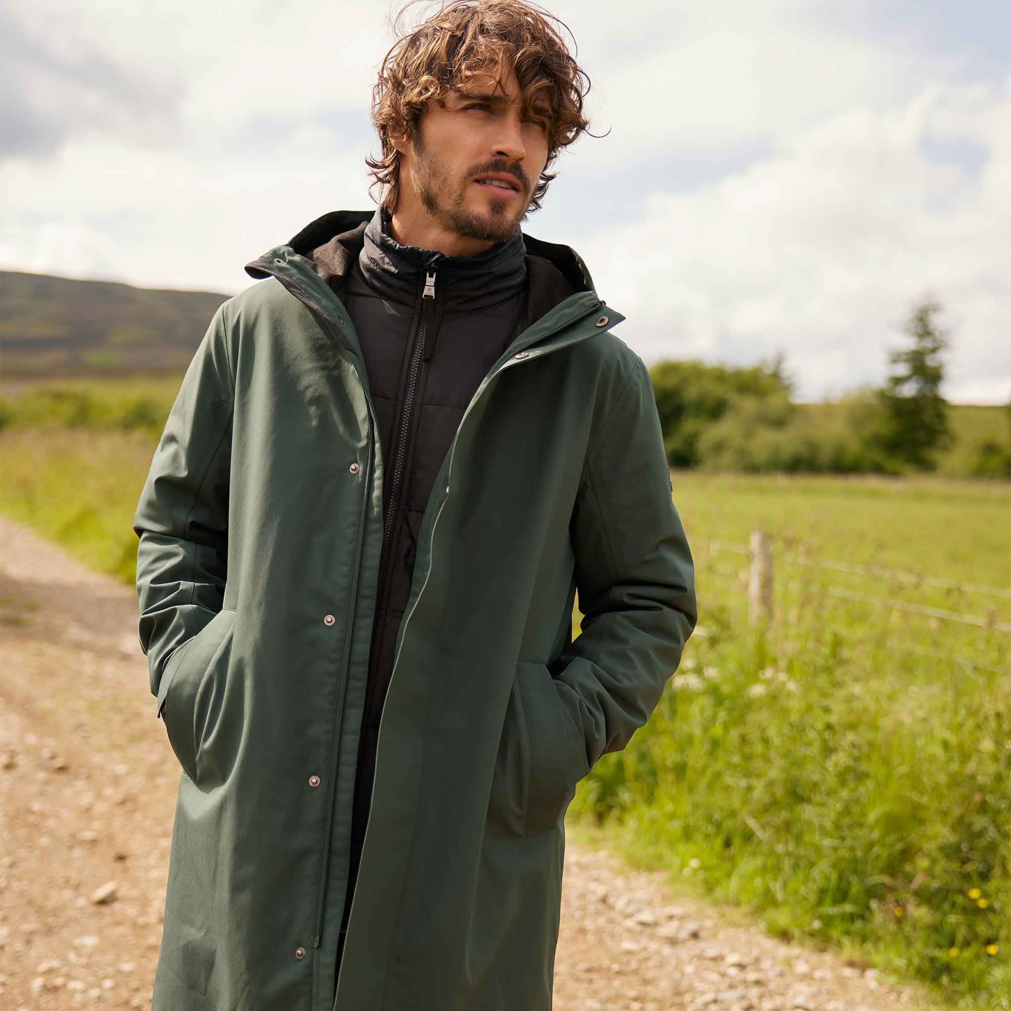 Haydon Mens Waterproof 3in1 Jacket - Racing Green - Image 12