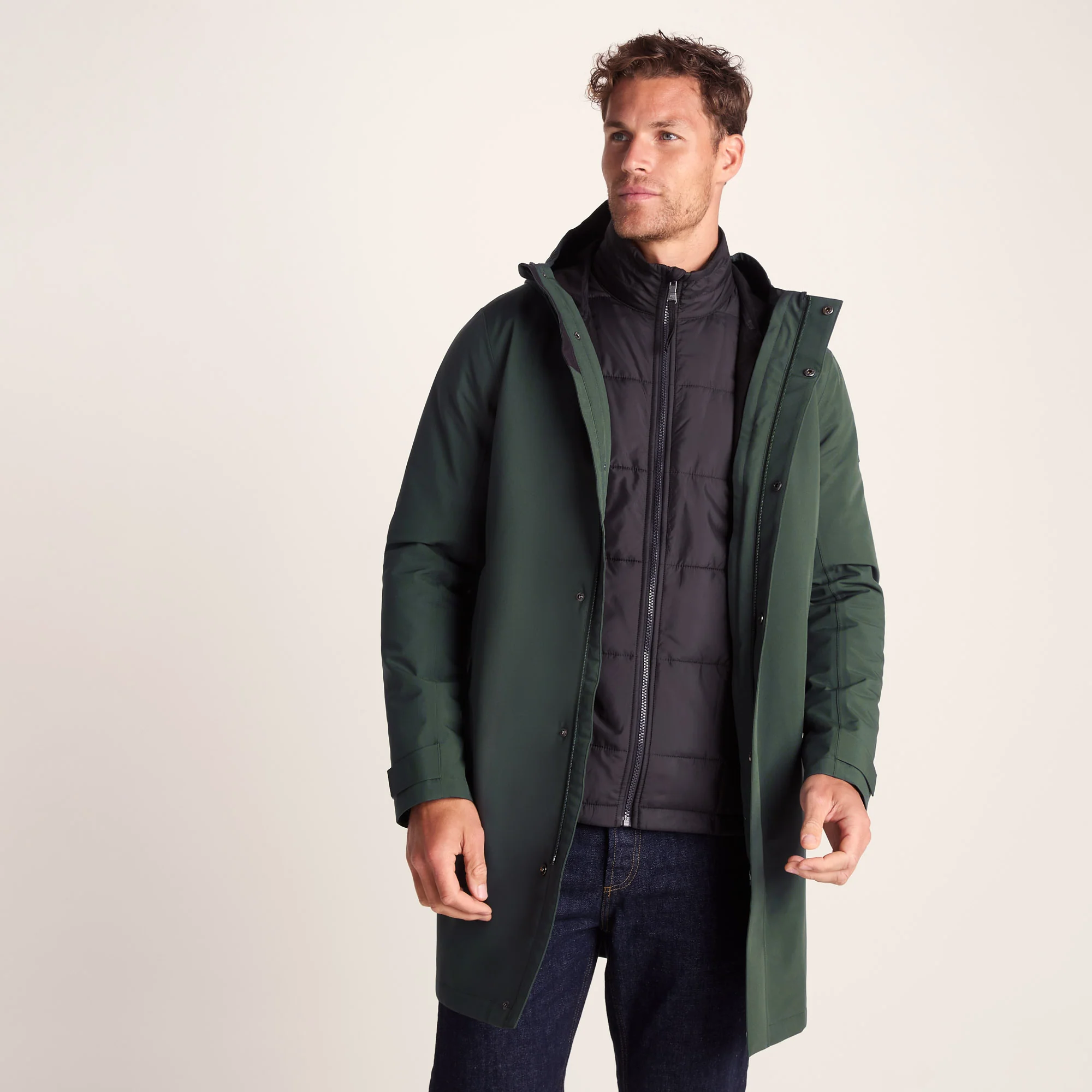 Haydon Mens Waterproof 3in1 Jacket - Racing Green - Image 6