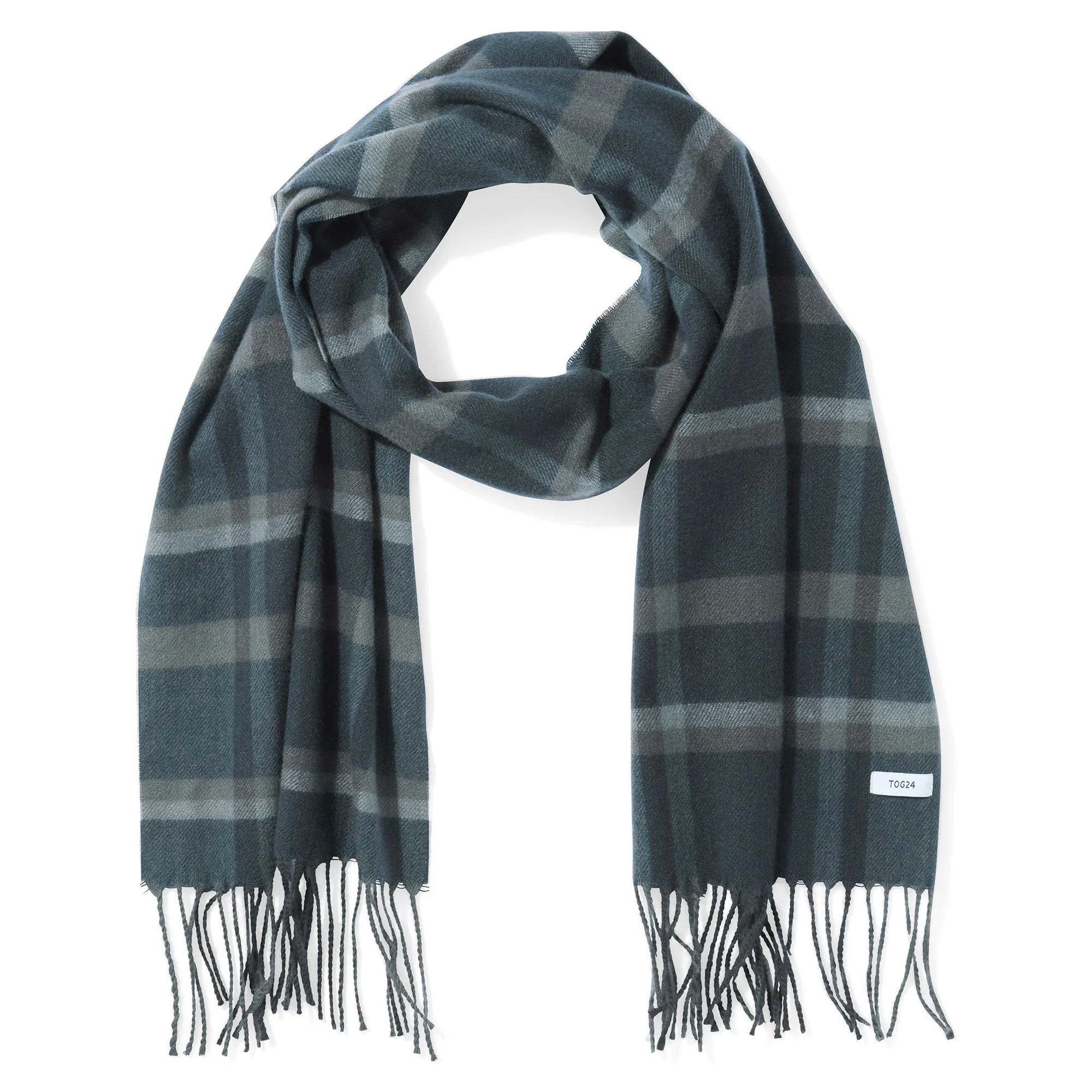 Hayner Woven Scarf - Dark Indigo - Image 5