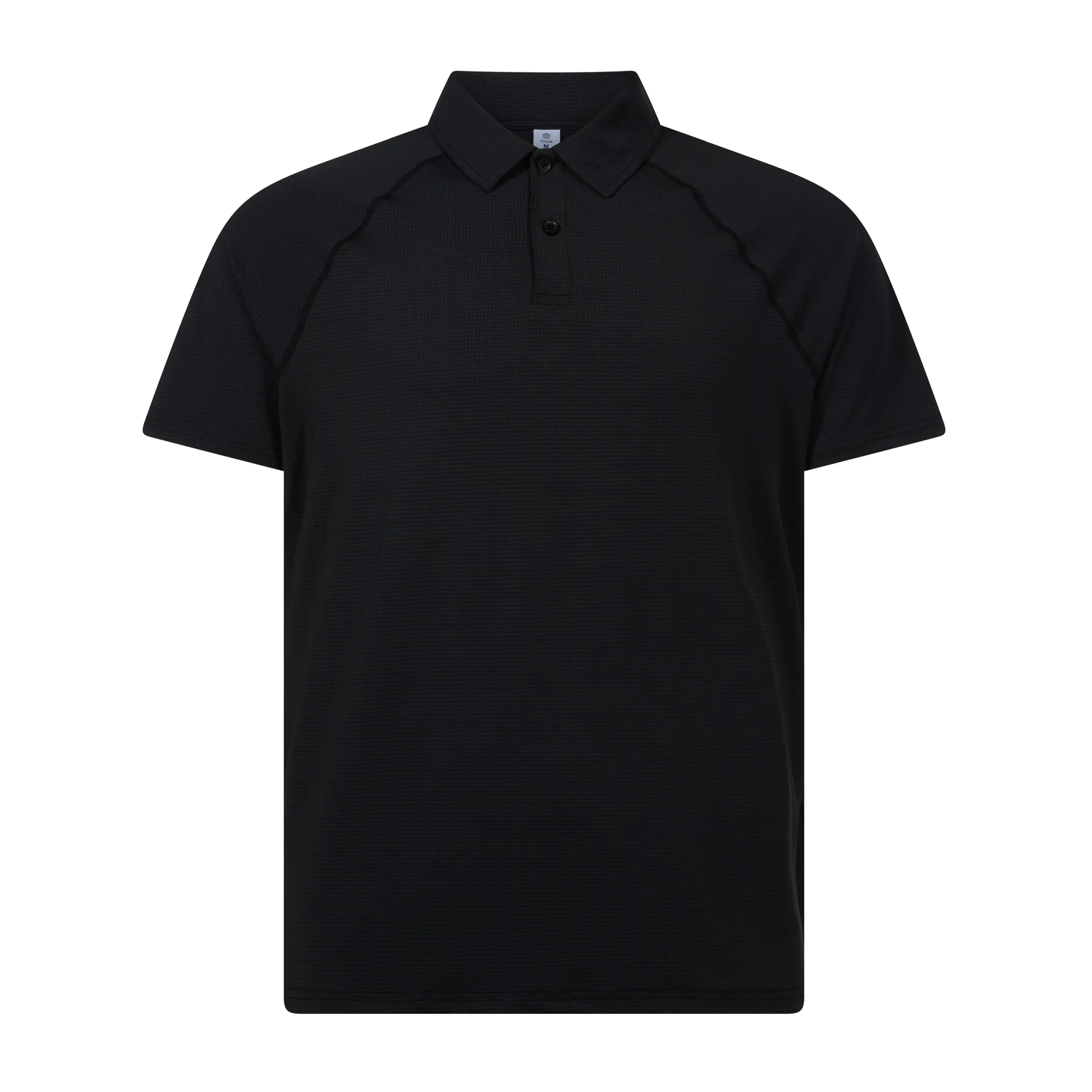 Hector Mens Performance Polo Shirt - Black - Image 6
