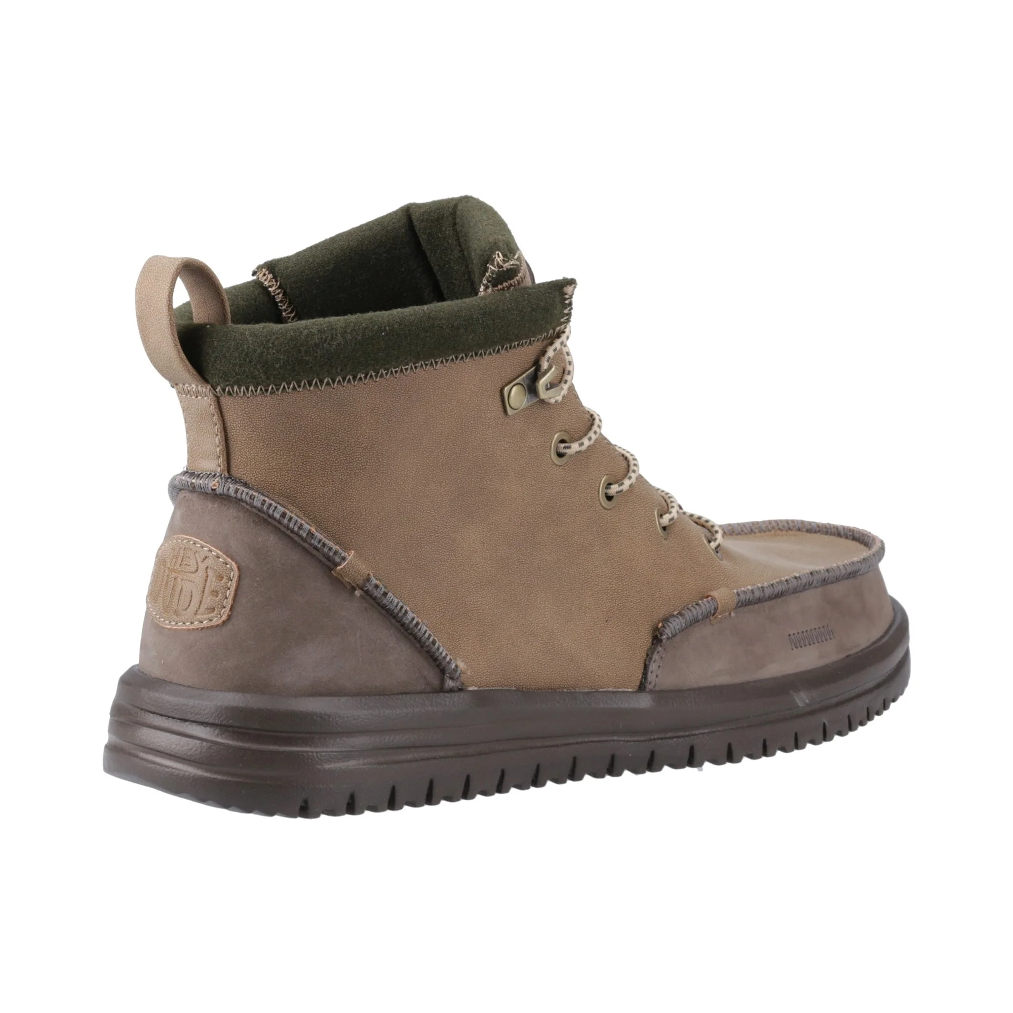 HEYDUDE Bradley Tumbled Classic Mens Boots - Nut - Image 2