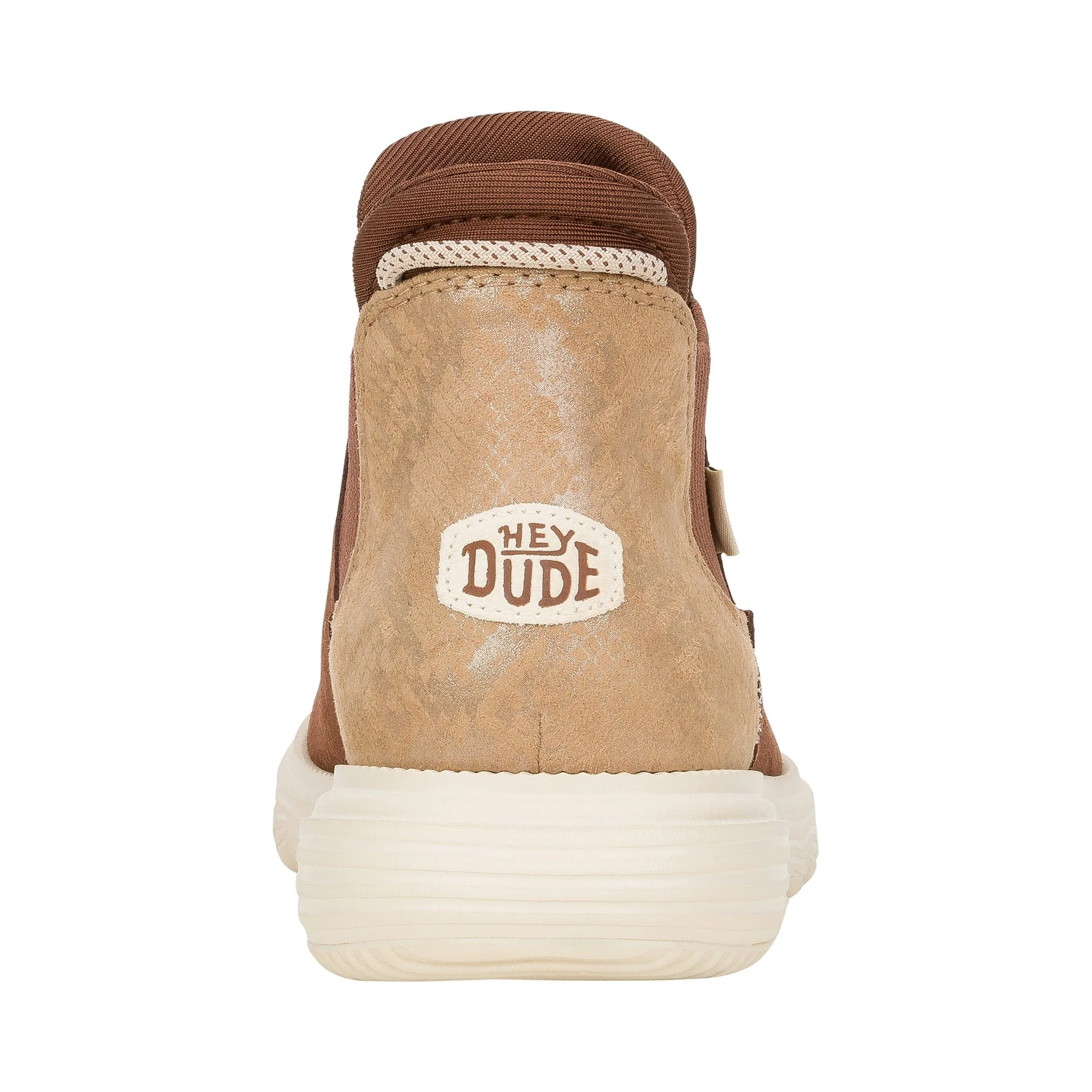 HEYDUDE Branson Suede Novelty Womens Ankle Boots - Brown/Snake - Image 2