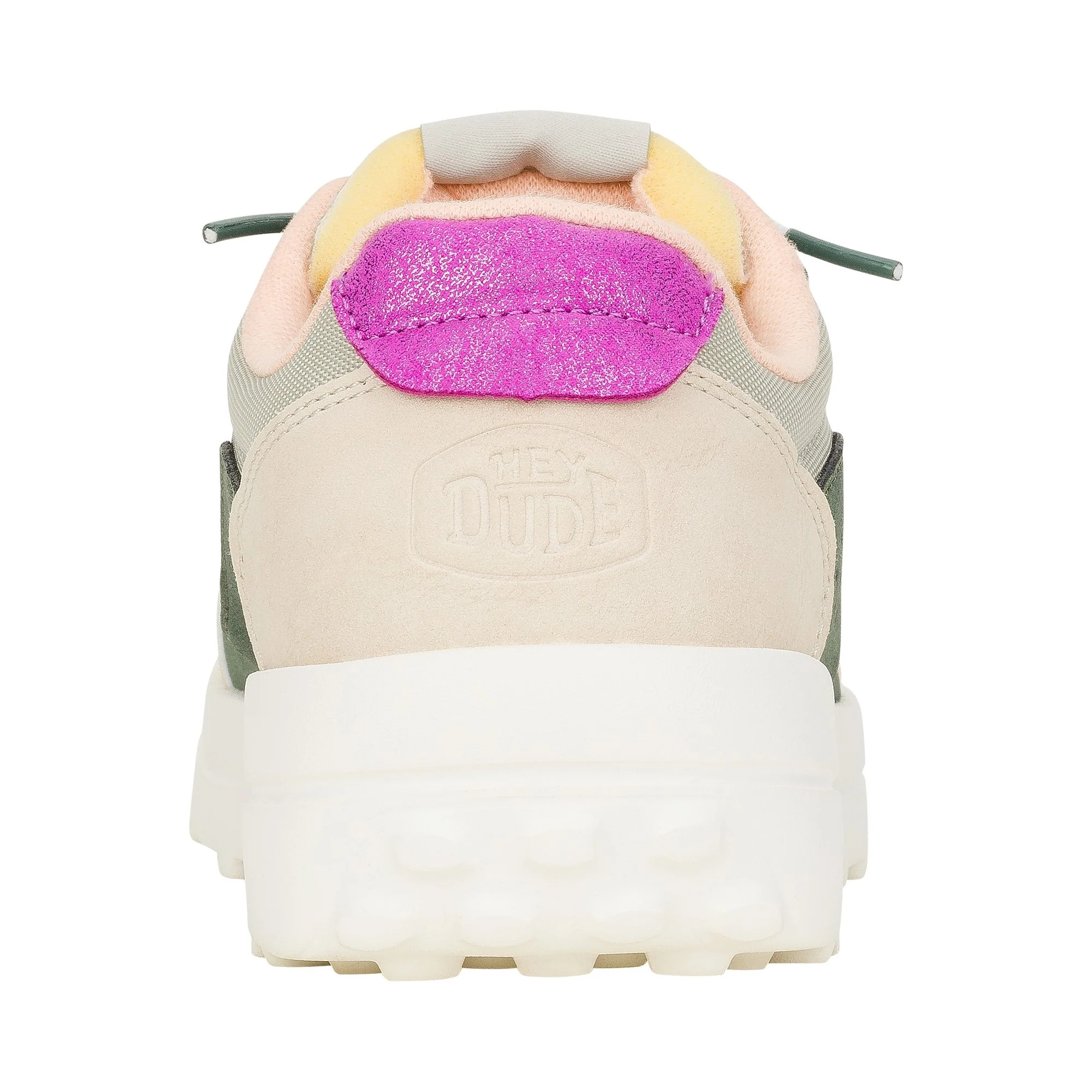 HEYDUDE Hayden Colorblock Womens Trainers - Dusty Olive/Multi - Image 2