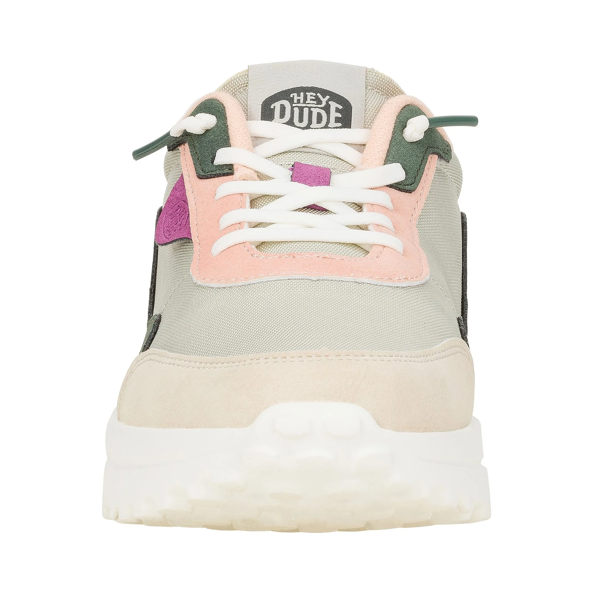 HEYDUDE Hayden Colorblock Womens Trainers - Dusty Olive/Multi - Image 5