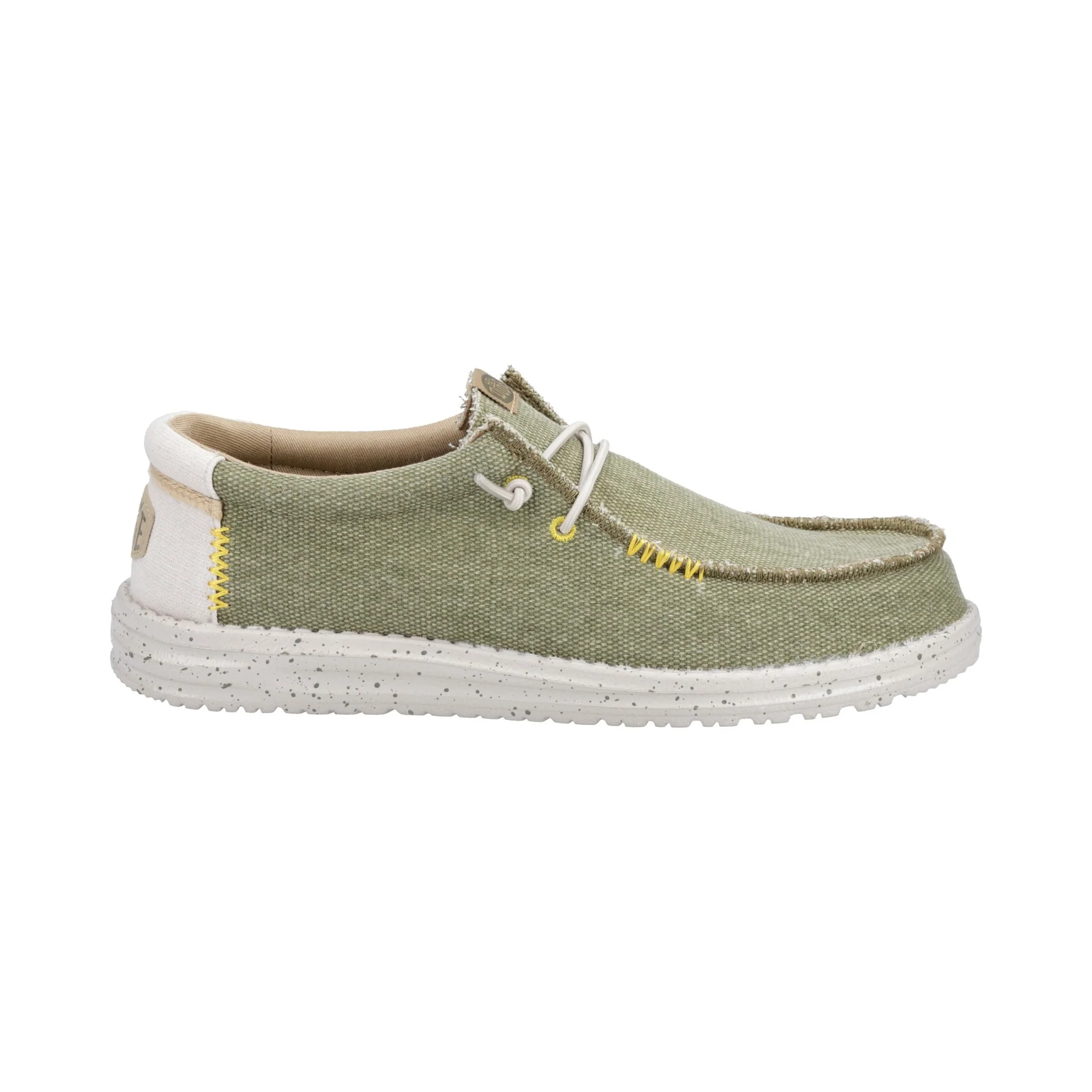 HEYDUDE Wally Coastline Jute Mens Shoe - Olive - Image 4