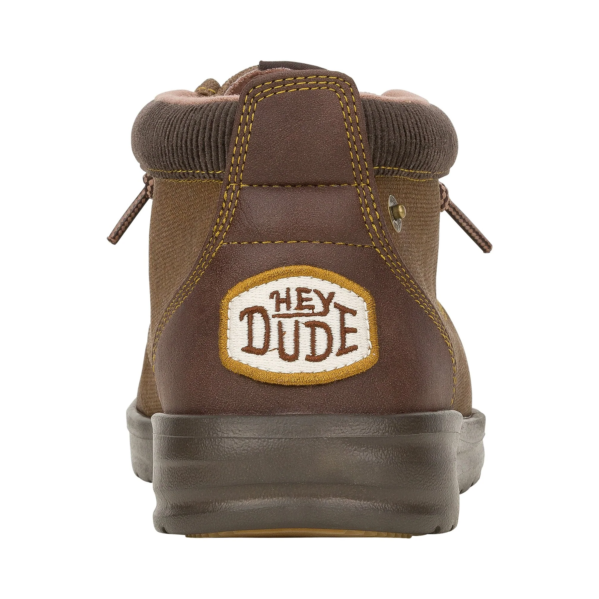 HEYDUDE Wally Mid GripR Mens Boots - Dark Brown - Image 2