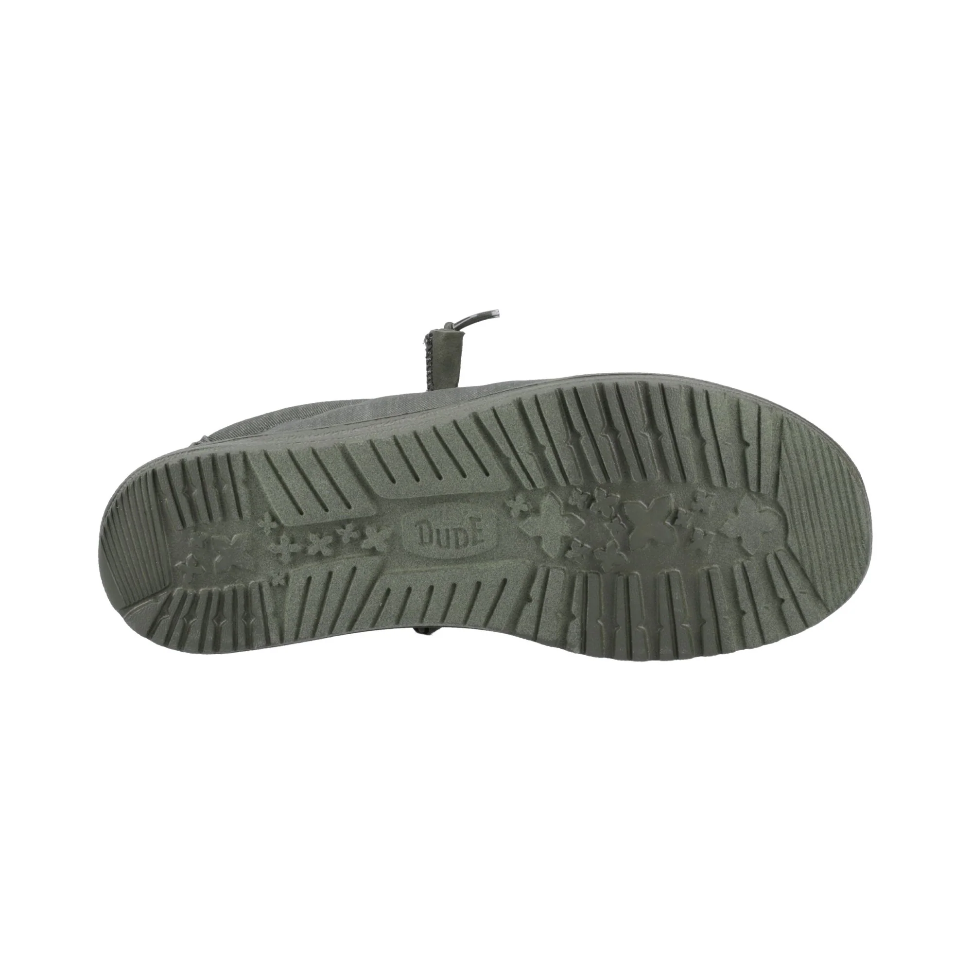 HEYDUDE Wally Stretch Canvas Mens Shoes - Deep Green - Image 3