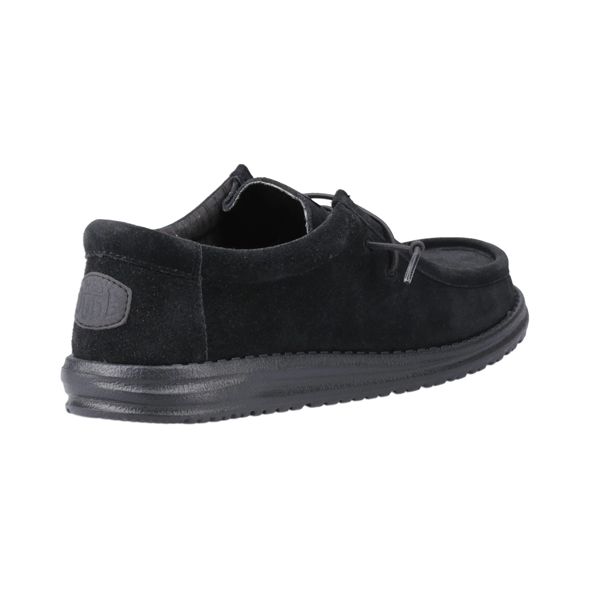 HEYDUDE Wally Suede Mens Shoes - Black - Image 2