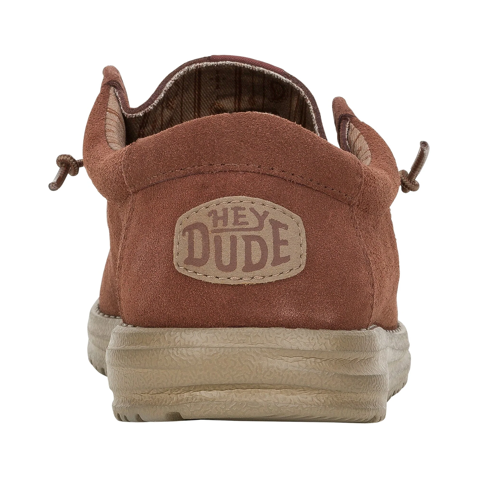 HEYDUDE Wally Suede Mens Shoes - Dark Brown - Image 2