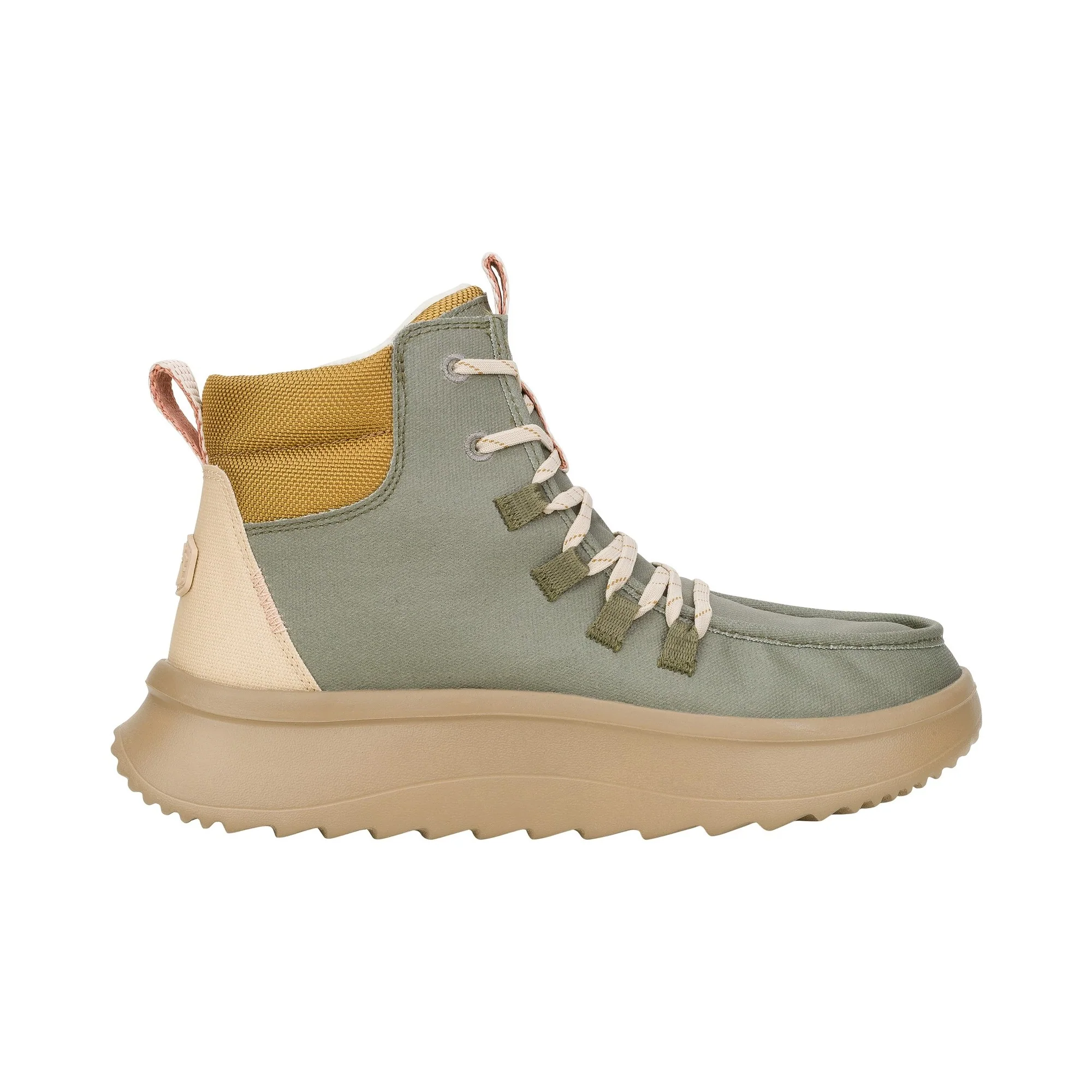 HEYDUDE Wendy Peak Apres Womens Ankle Boots - Olive - Image 4