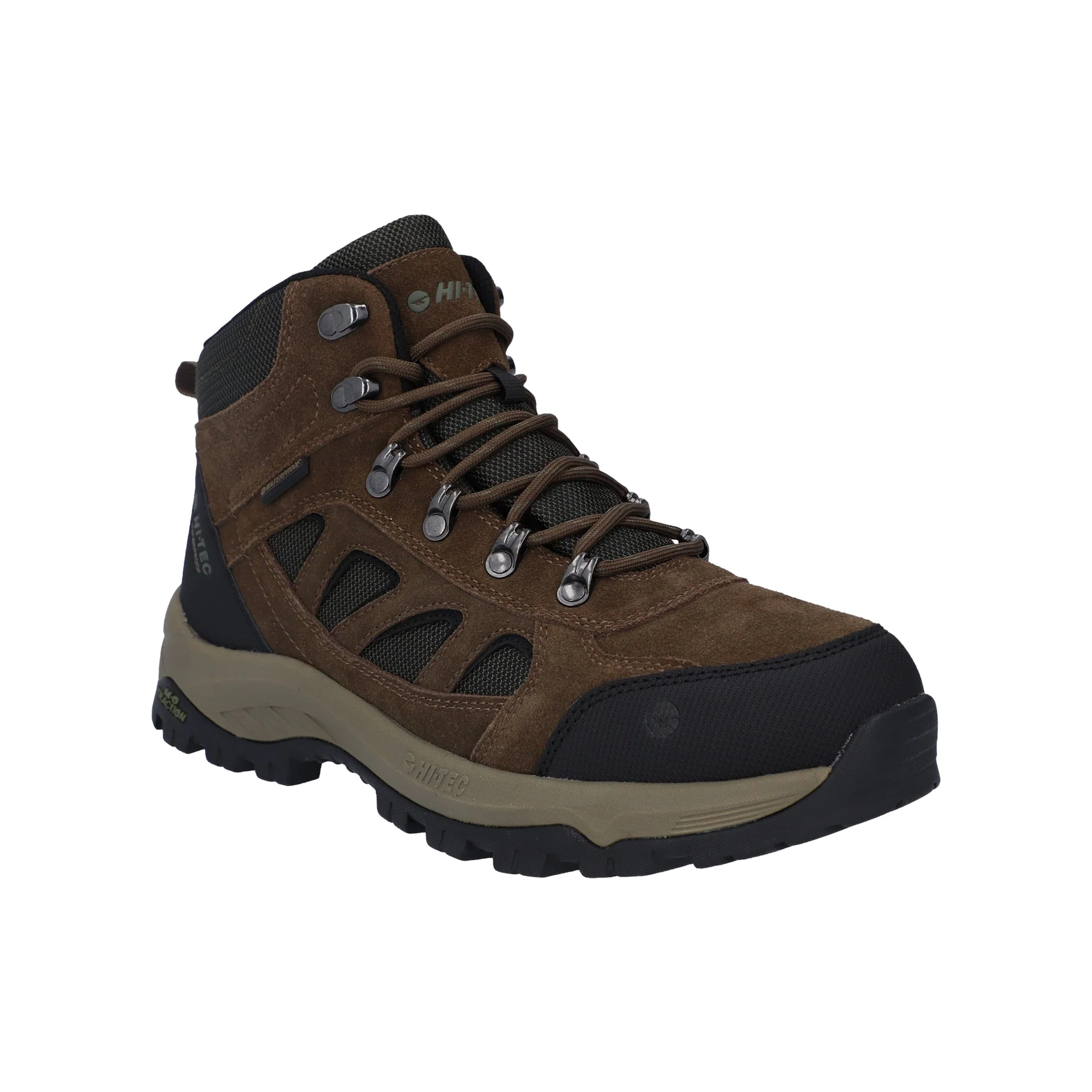 Hi-Tec Bandera Expedition Mid Wide Mens Boots - Smokey Brown/Khaki - Image 6