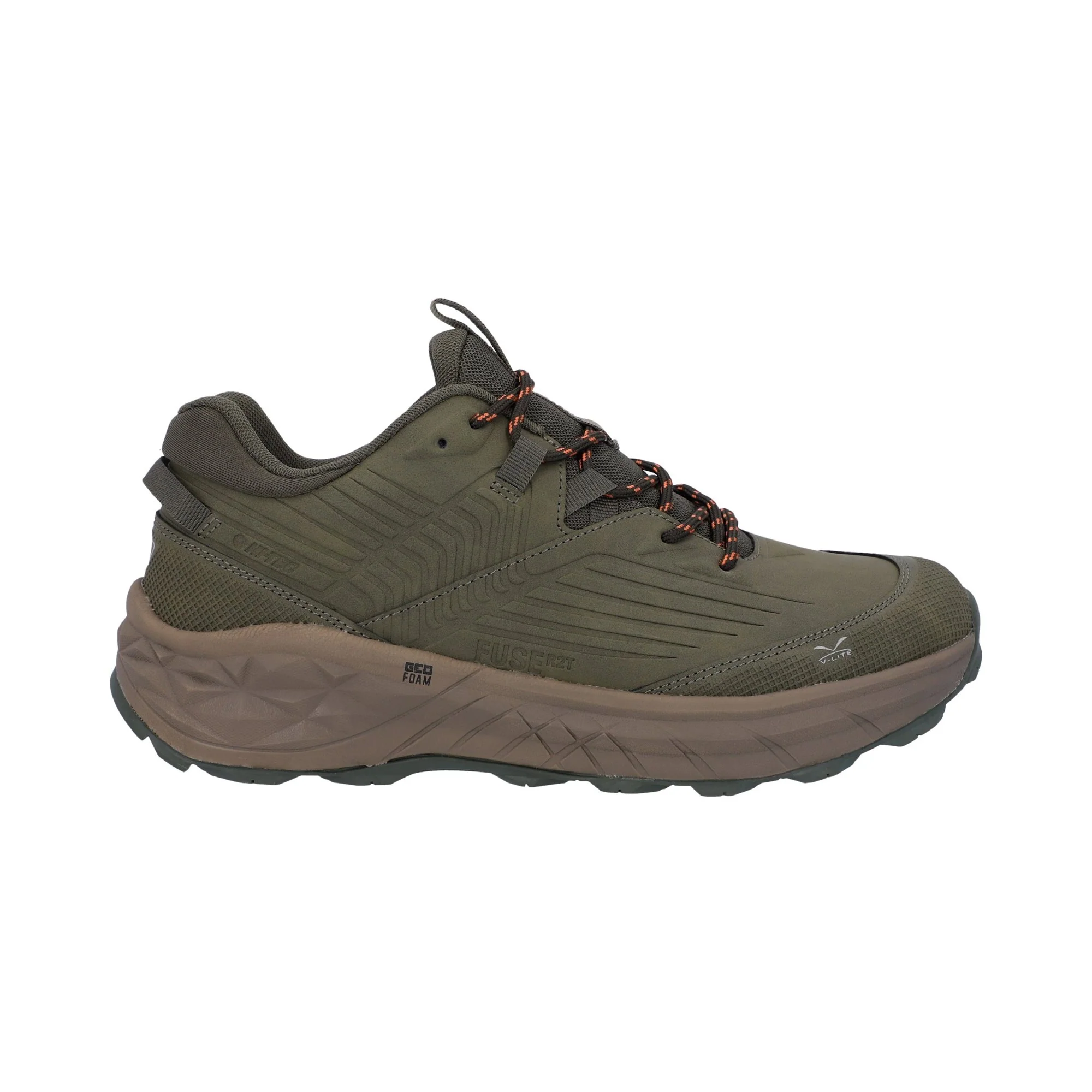 Hi-Tec Fuse Trek Mens Hiking Shoes - Light Olive - Image 5