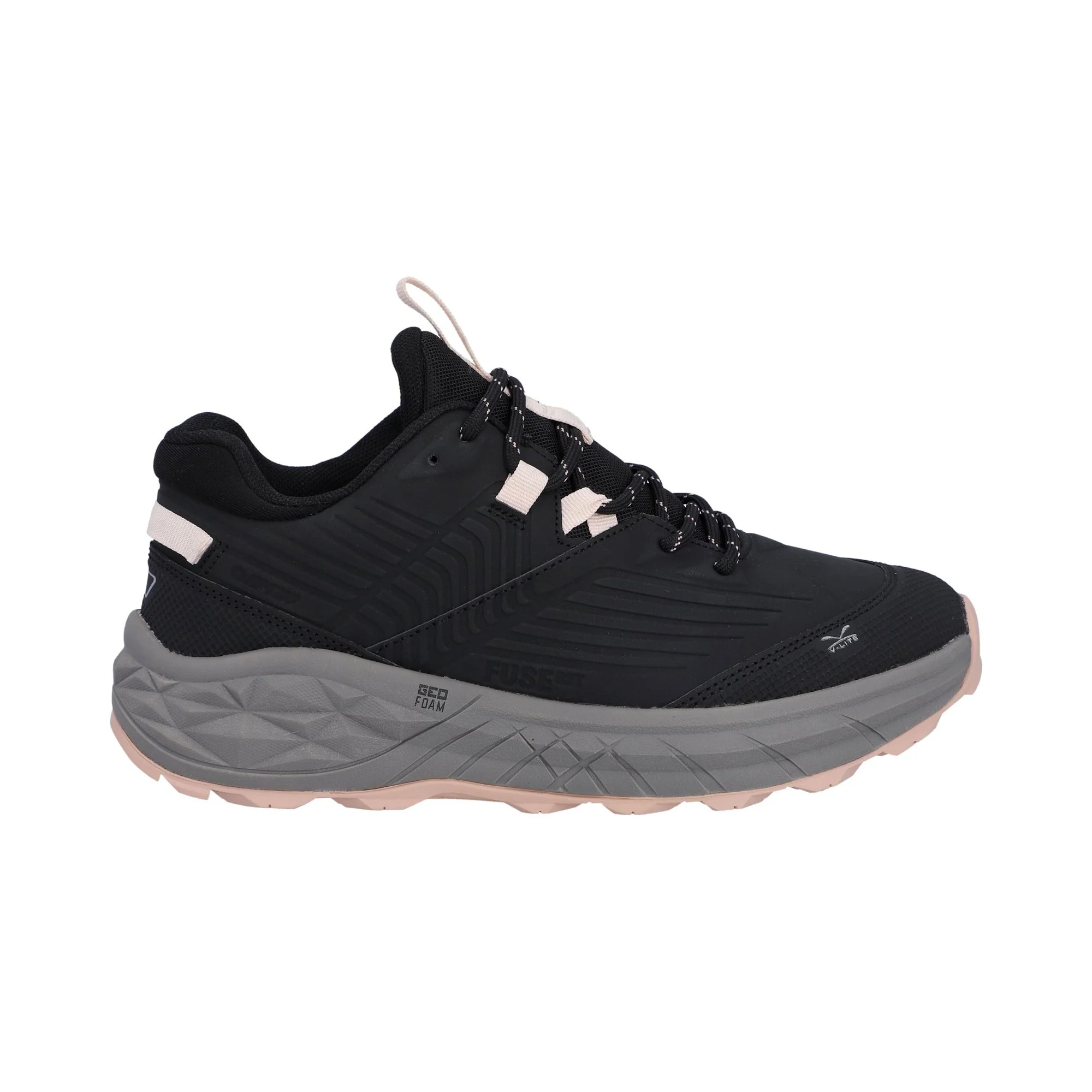 Hi-Tec Fuse Trek Womens Hiking Shoe - Black/Steeple Grey/Cameo Rose - Image 5