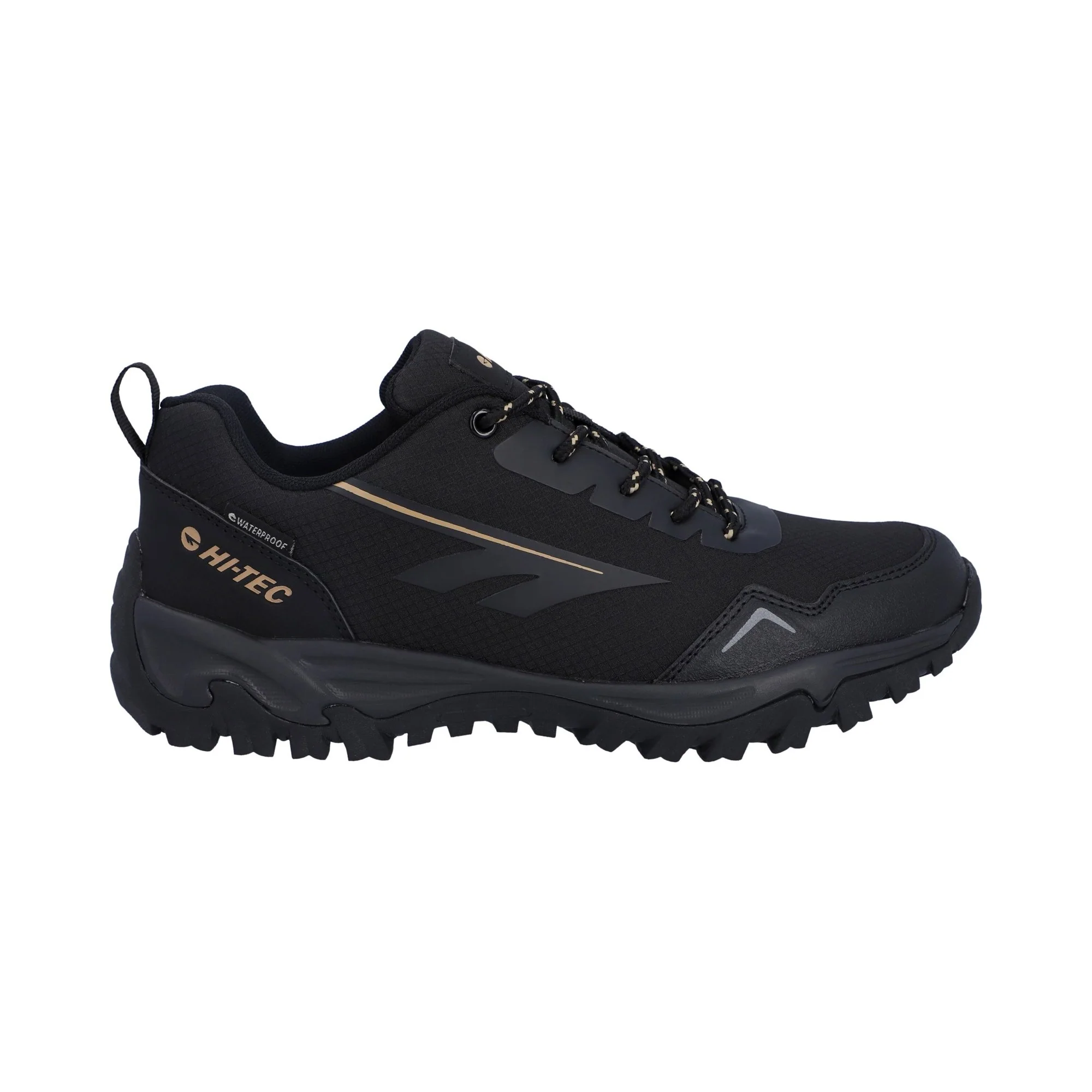 Hi-Tec JAGUAR SPORT WP Mens Trail Shoe - Black/Dune - Image 5