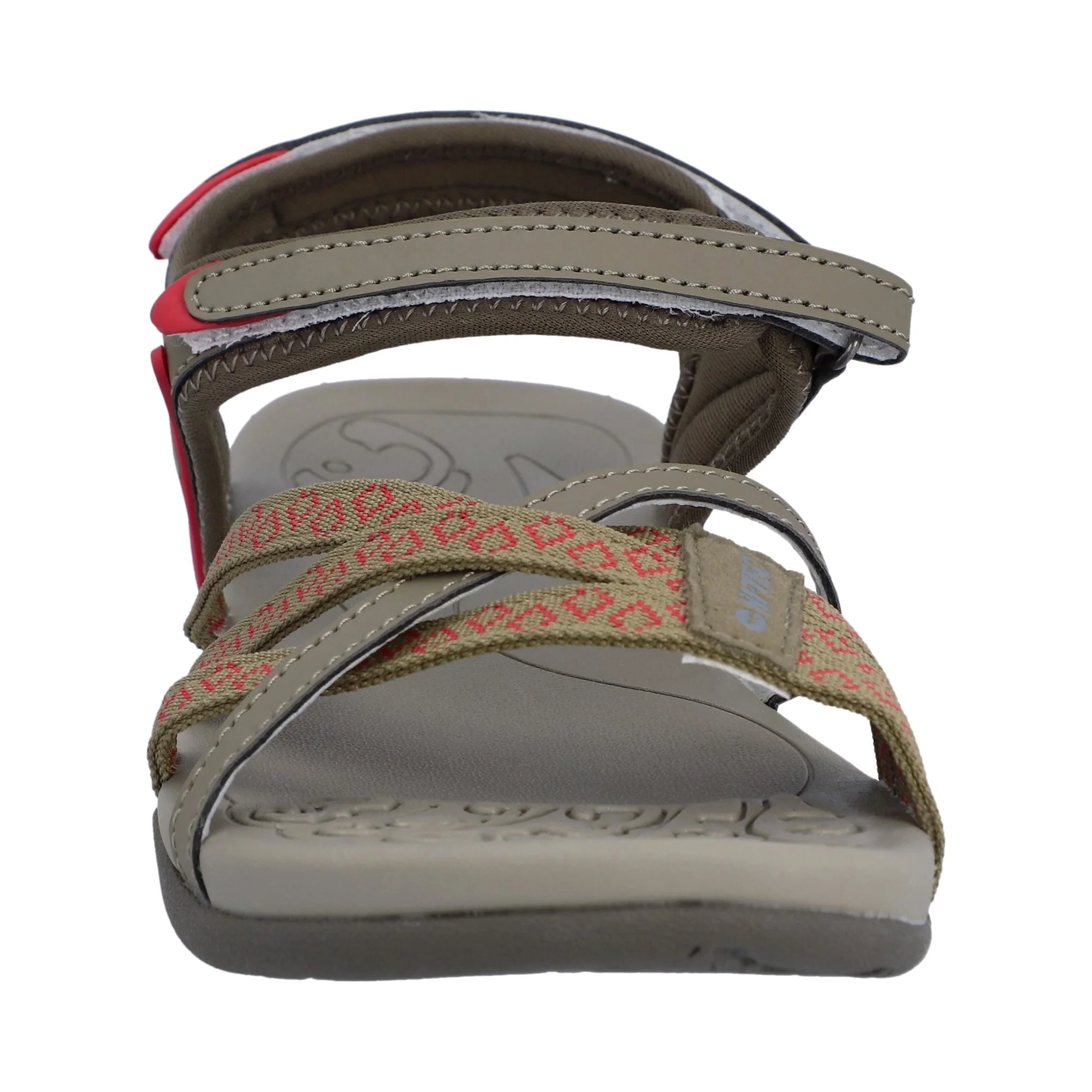 Hi-Tec Savanna II Womens Sandal - Lt Taupe/Olive/Sunset Coral - Image 3