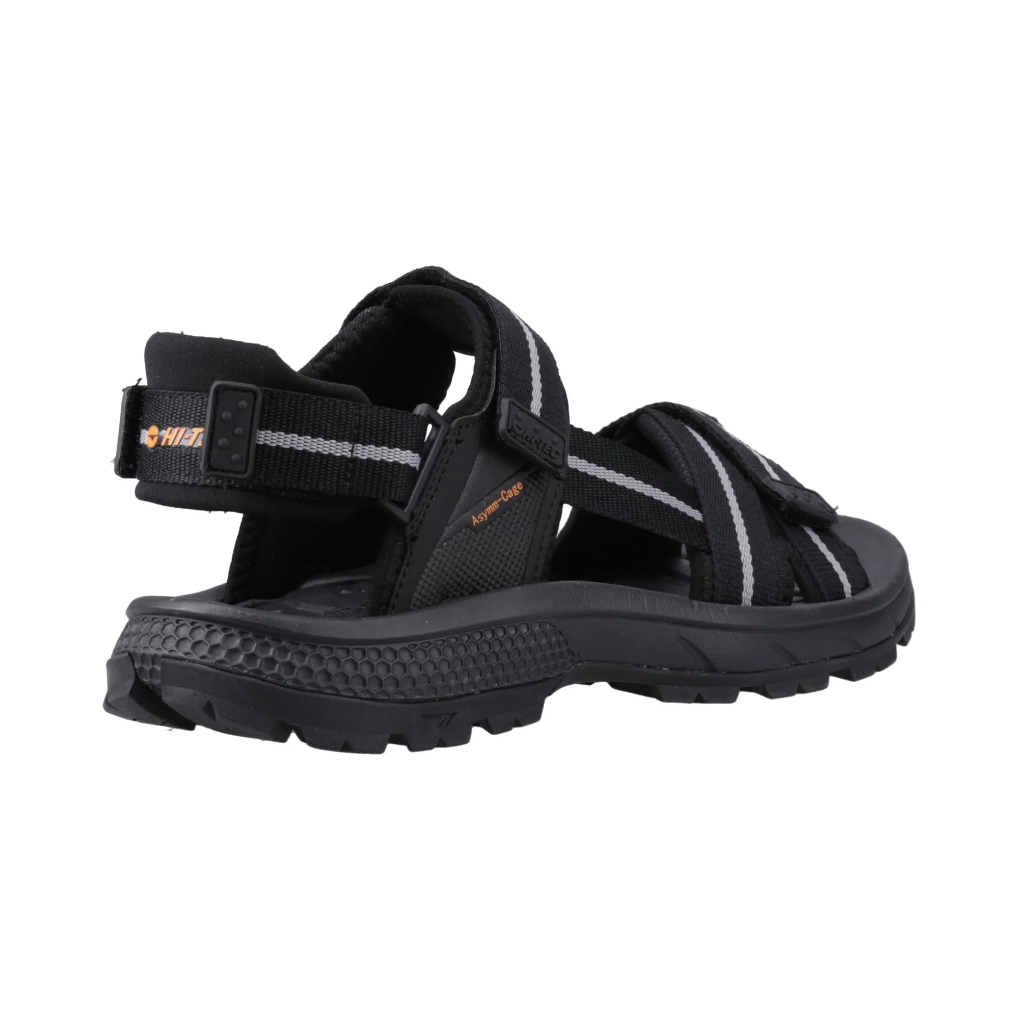 Hi-Tec Sierra Mens Sandal - Black/Grey/Orange - Image 2