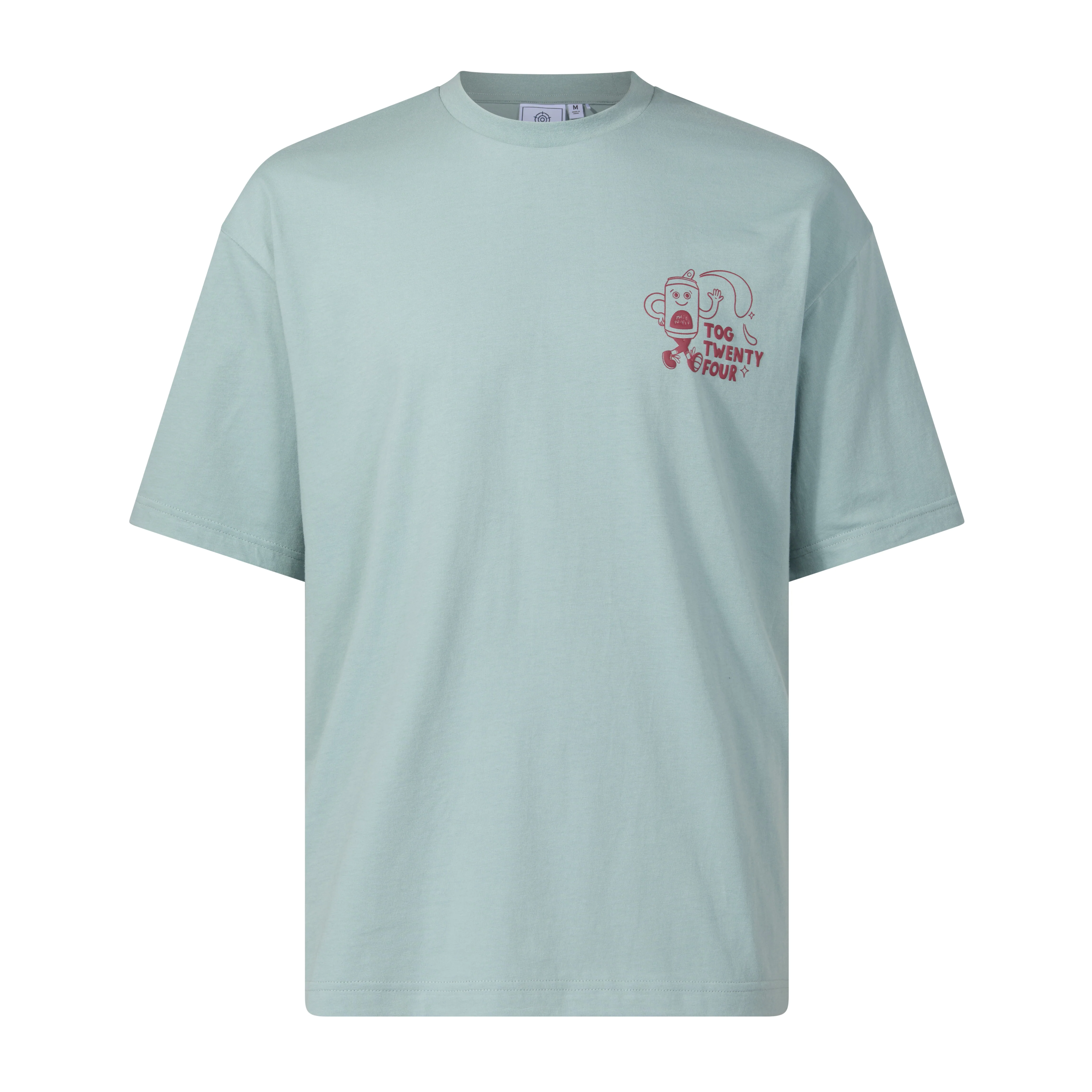 Hop Mens Relaxed Fit Premium Supersoft Hattie Clark T-Shirt - Summer Sky - Image 7