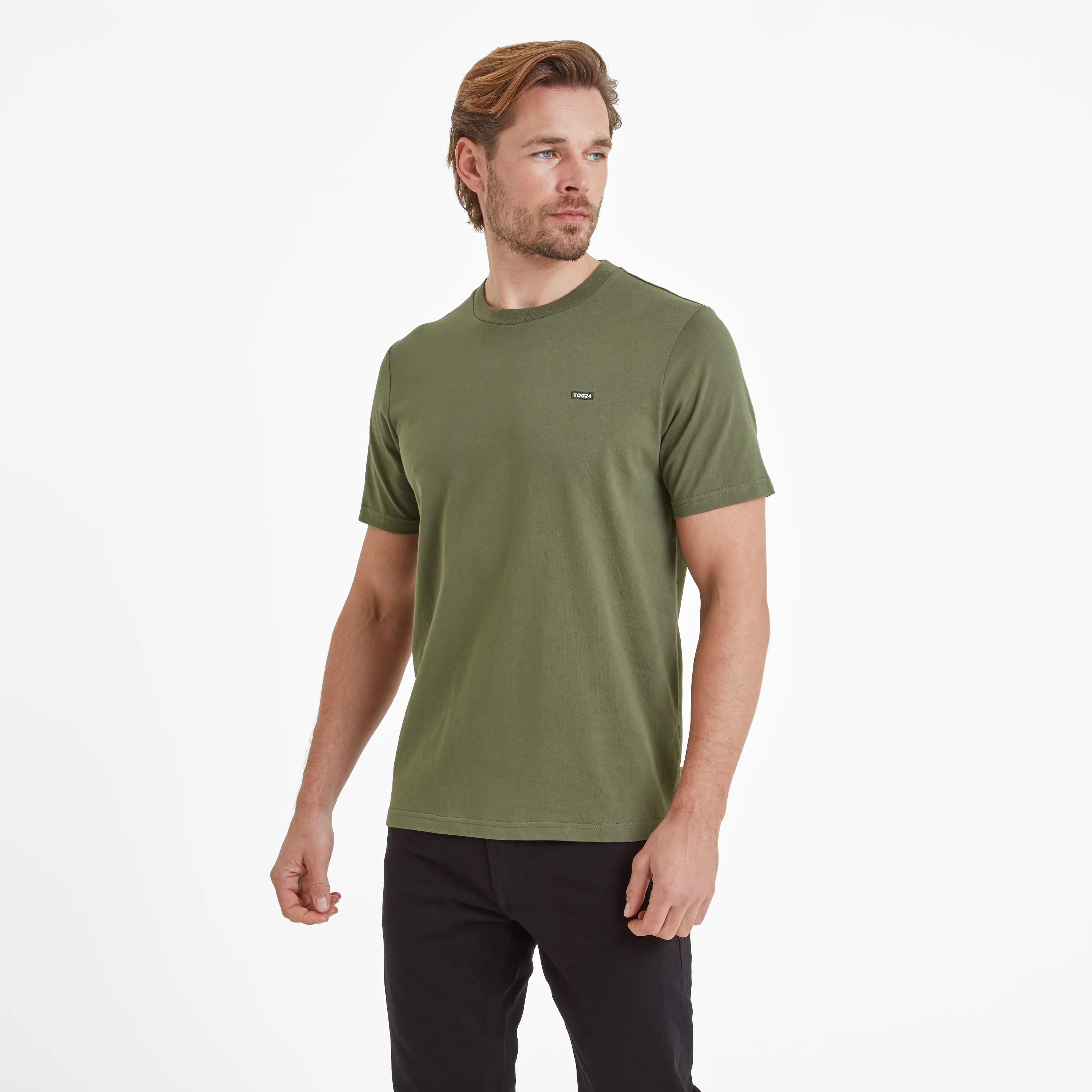 Howard Mens 100% Cotton Supersoft T-Shirt - Forage Green - Image 2