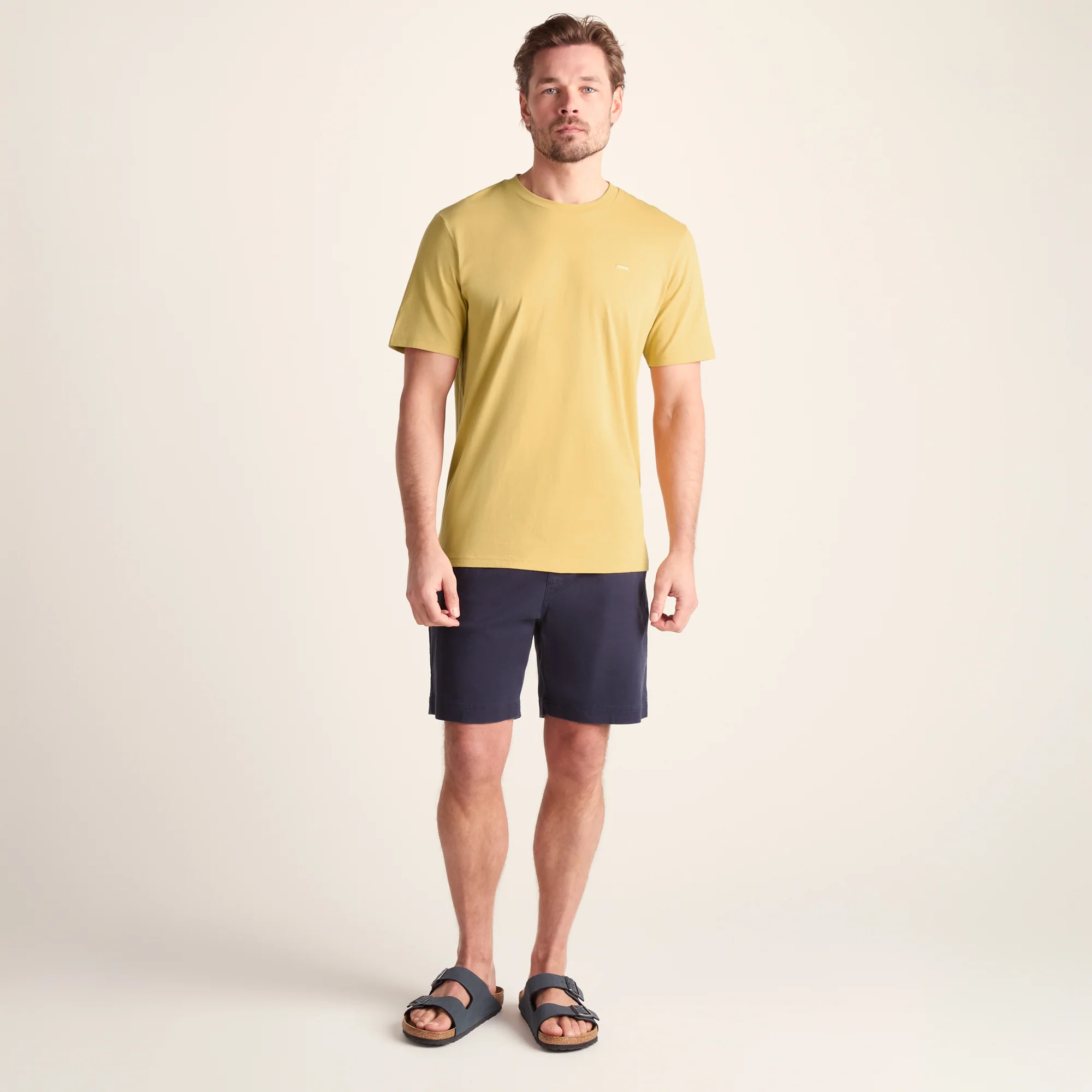 Howard Mens 100% Cotton Supersoft T-Shirt - Pale Amber - Image 2