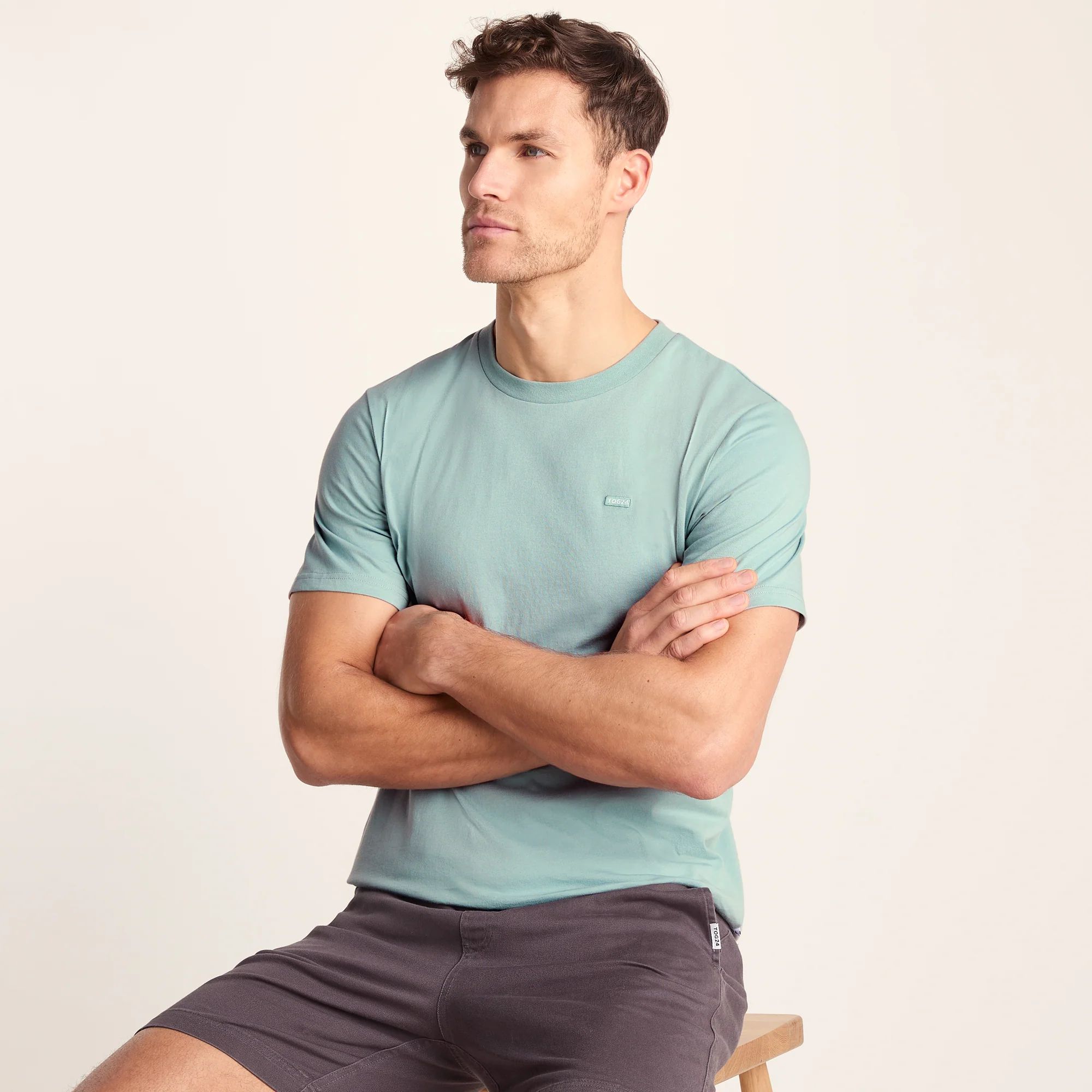 Howard Mens 100% Cotton Supersoft T-Shirt - Summer Sky - Image 4