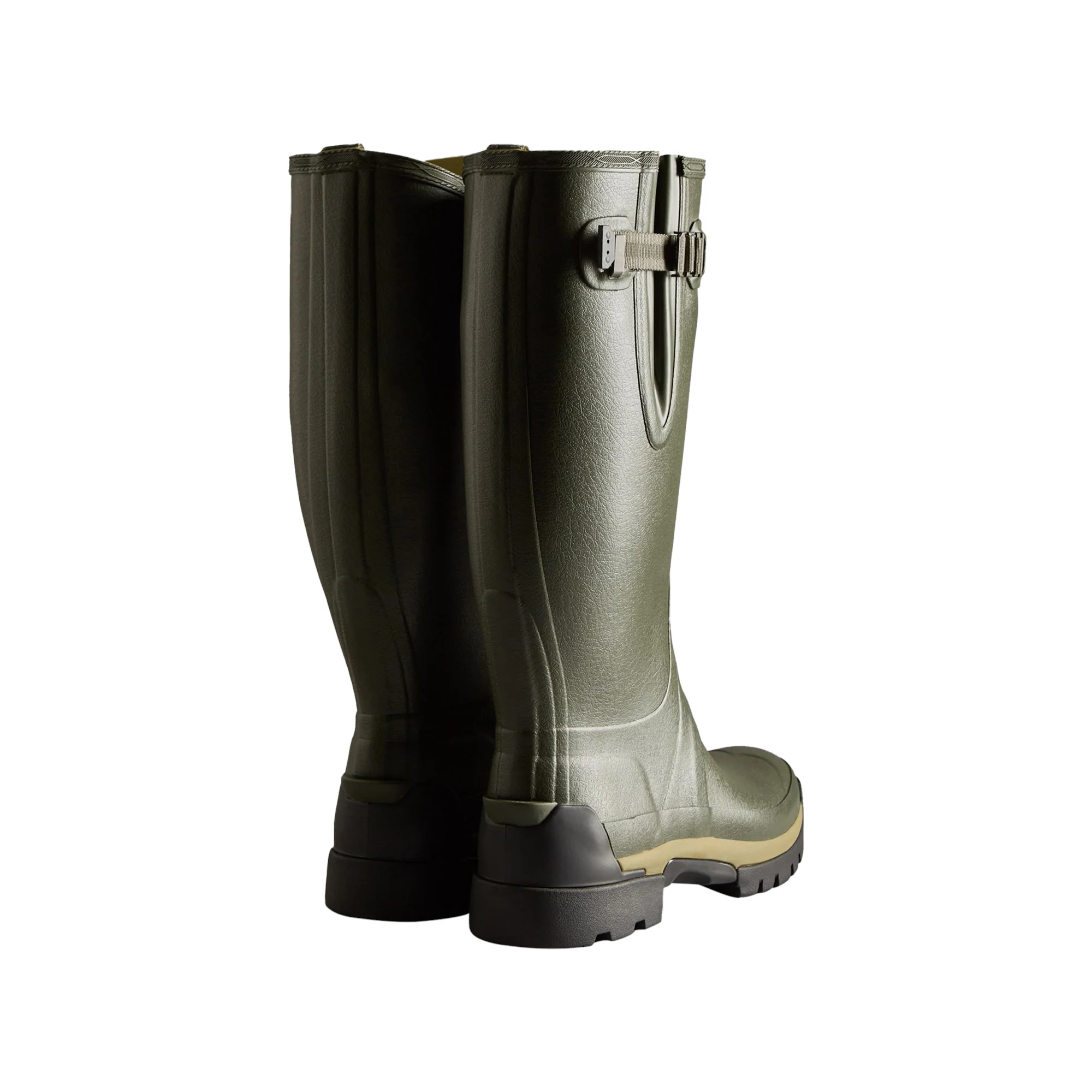 Hunter Balmoral Adjustable Mens Wellington - Dark Olive - Image 5