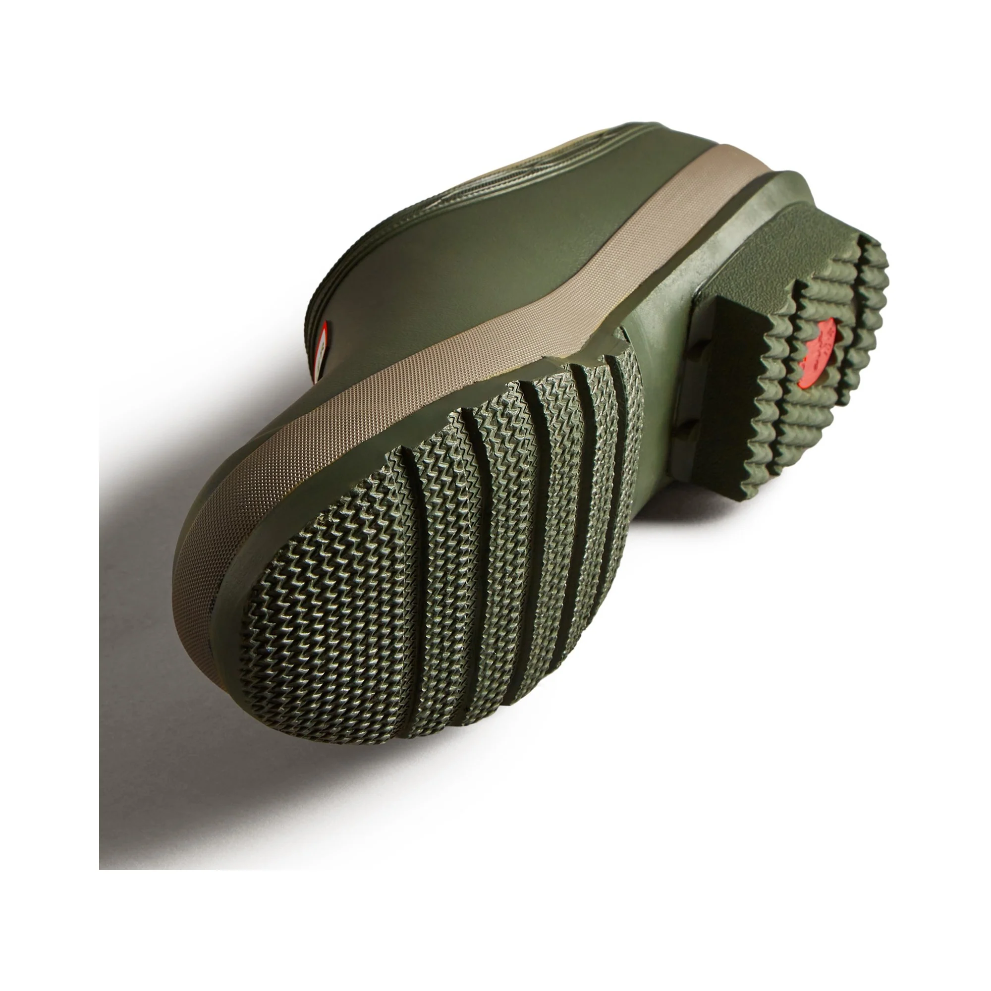 Hunter Gardener Mens Clogs - Dark Olive/Clay - Image 3