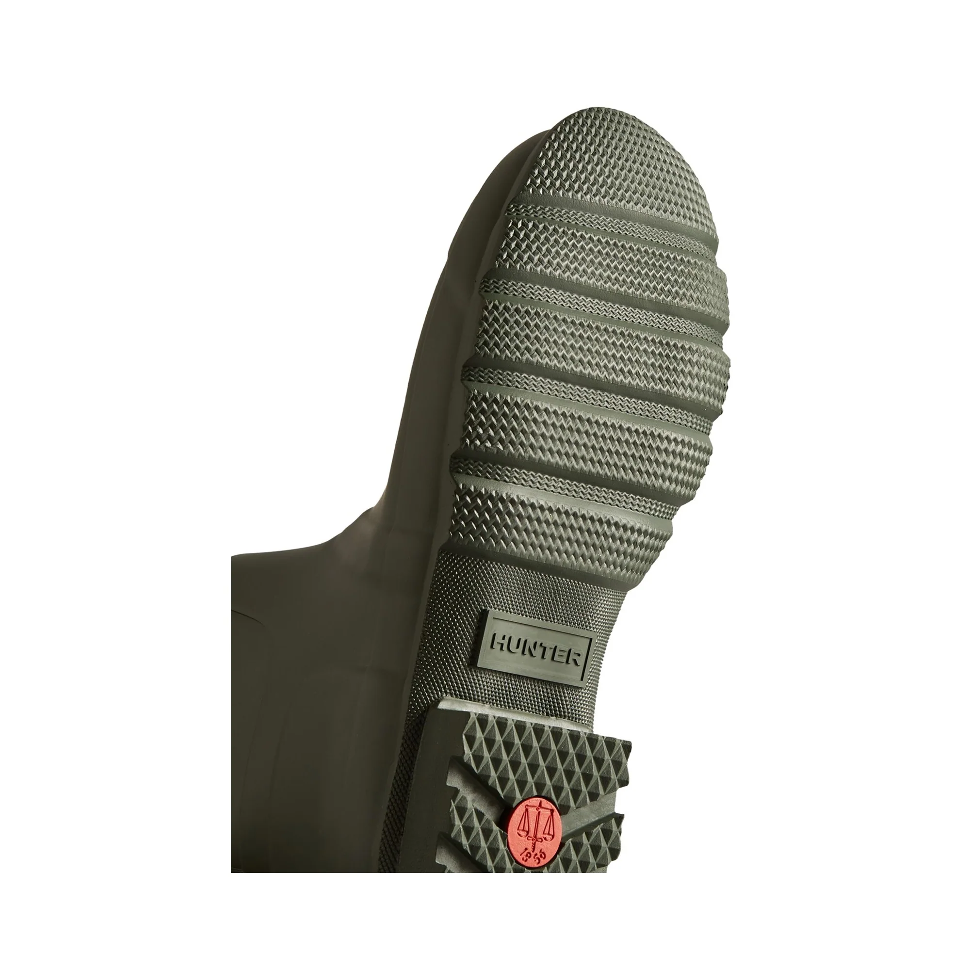 Hunter Original Short Mens Wellington Boots - Dark Olive - Image 3