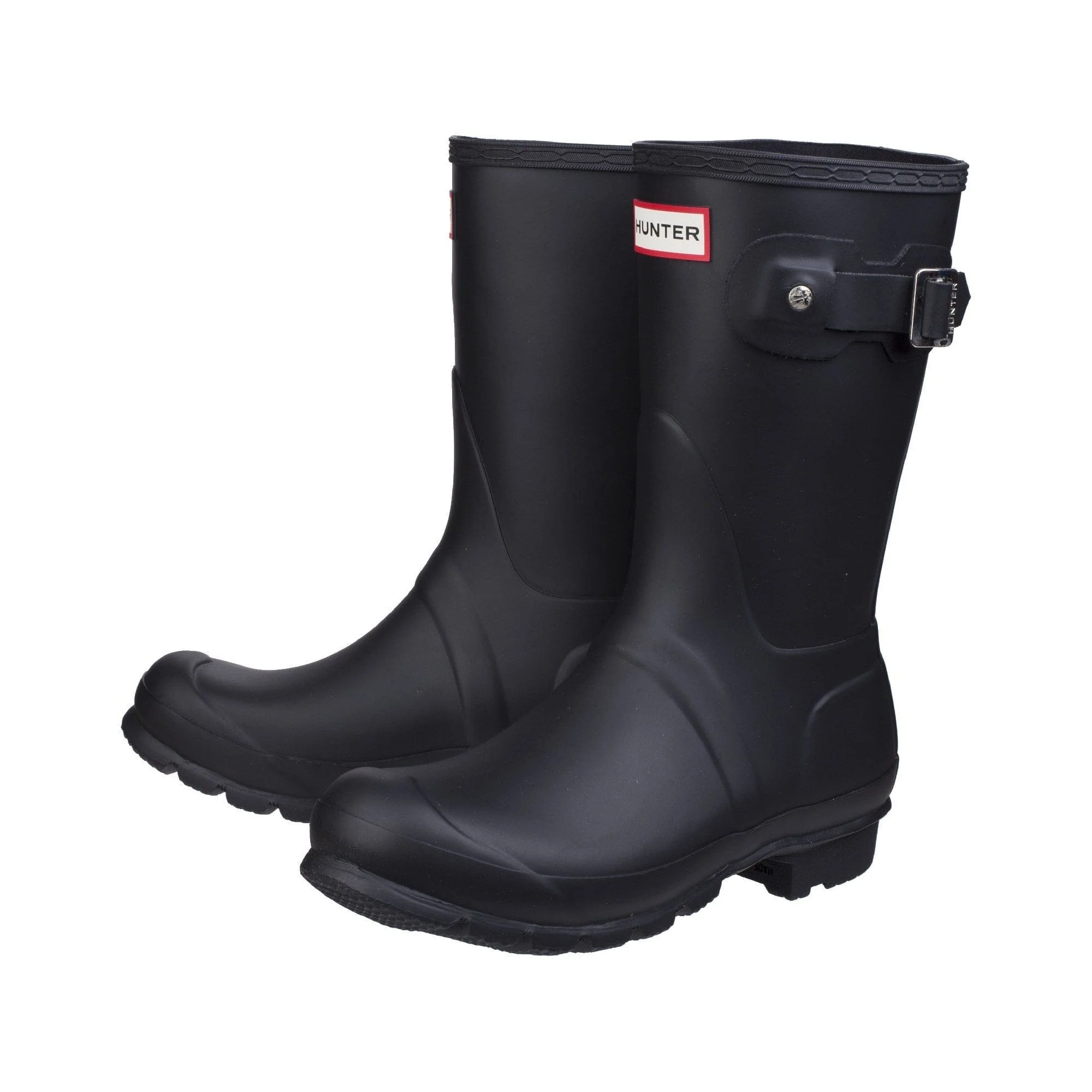 Hunter Original Short Womens Wellington Boots - Black - Image 6